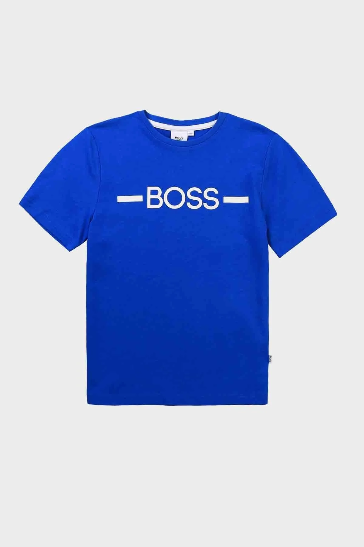 Hugo Boss Pamuklu Bisiklet Yaka Çocuk T Shirt 25G97/787 SKY SAKS - 1