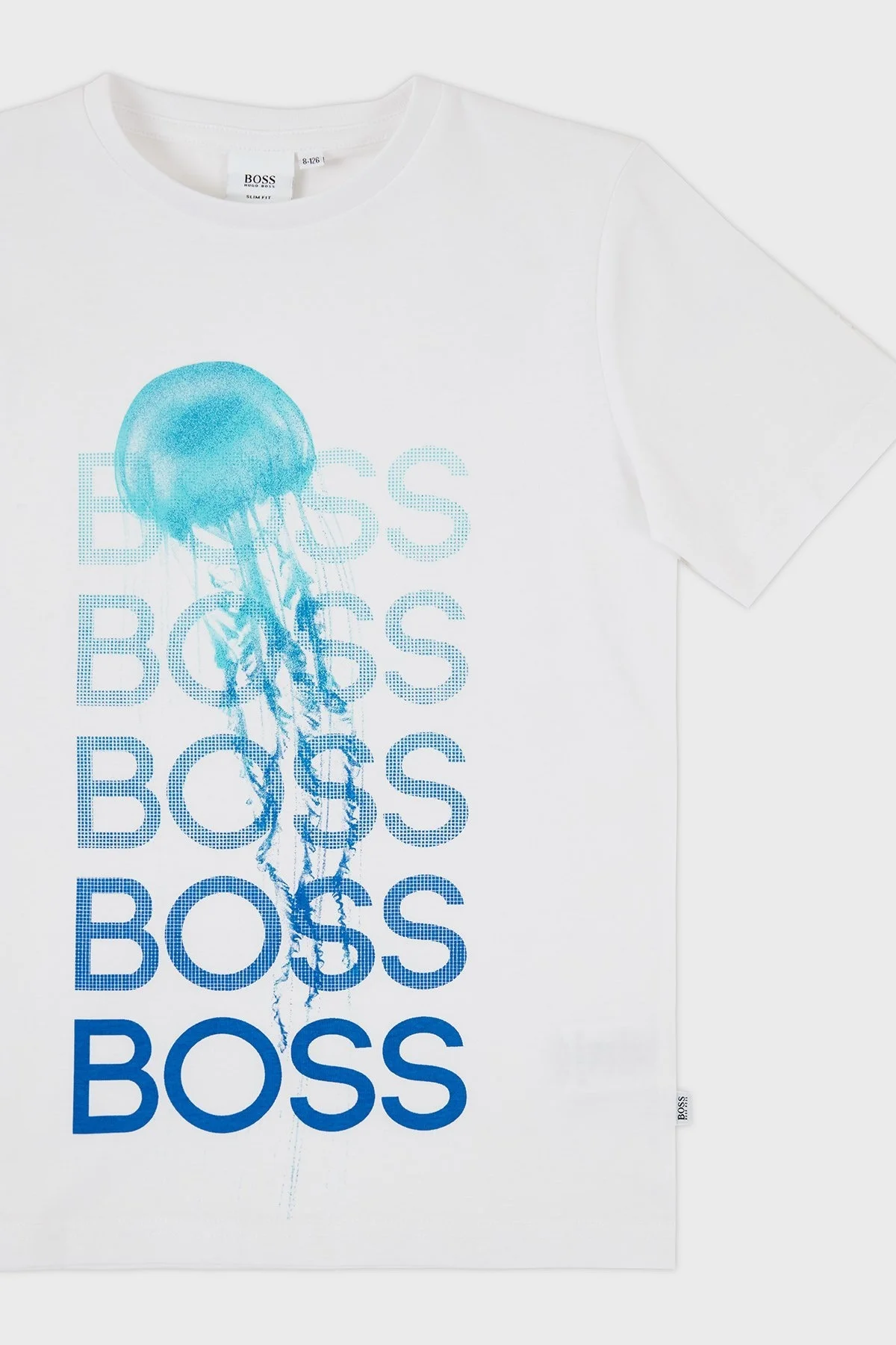 Hugo Boss Pamuklu Bisiklet Yaka Çocuk T Shirt 25L05/10B WHITE BEYAZ - 3
