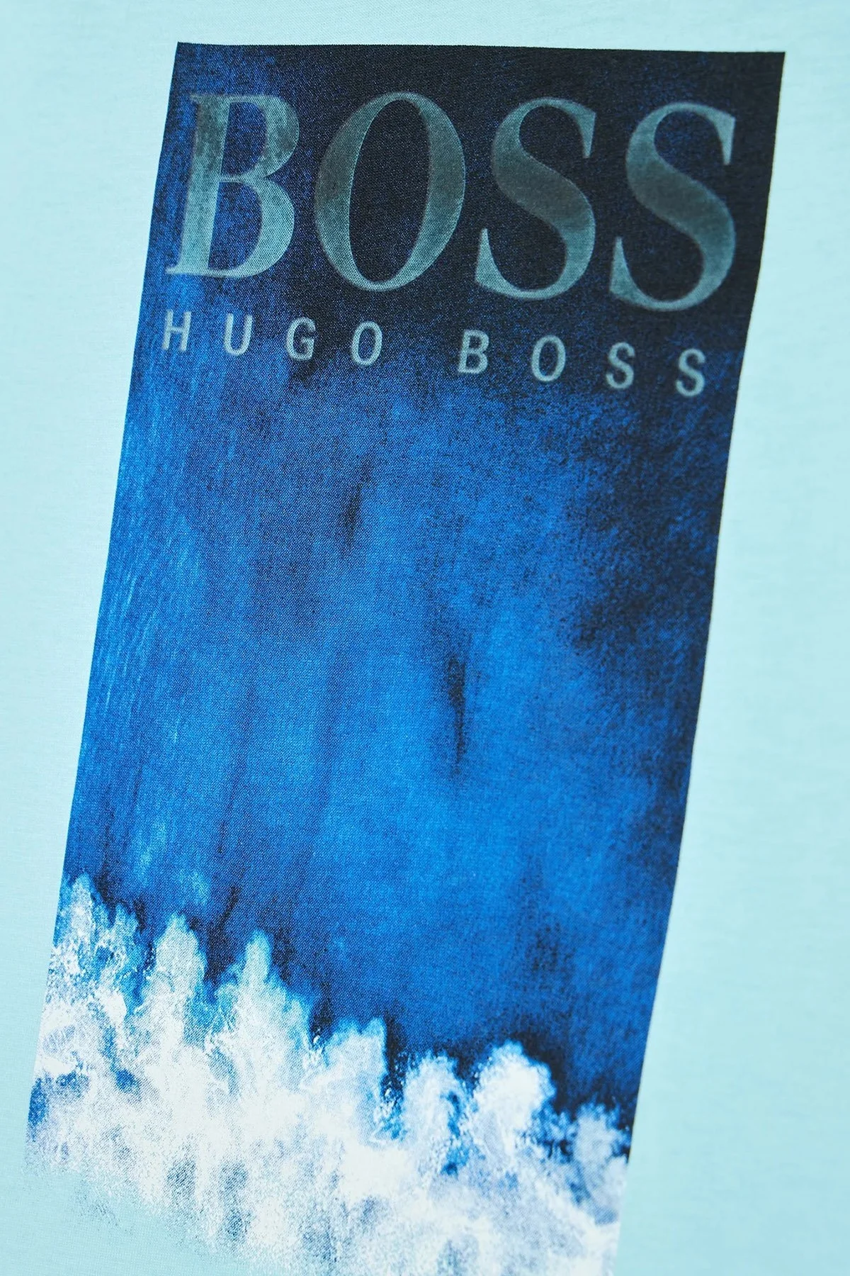 Hugo Boss Pamuklu Bisiklet Yaka Çocuk T Shirt 25L05/748 WATER GREEN AÇIK MAVİ - 3