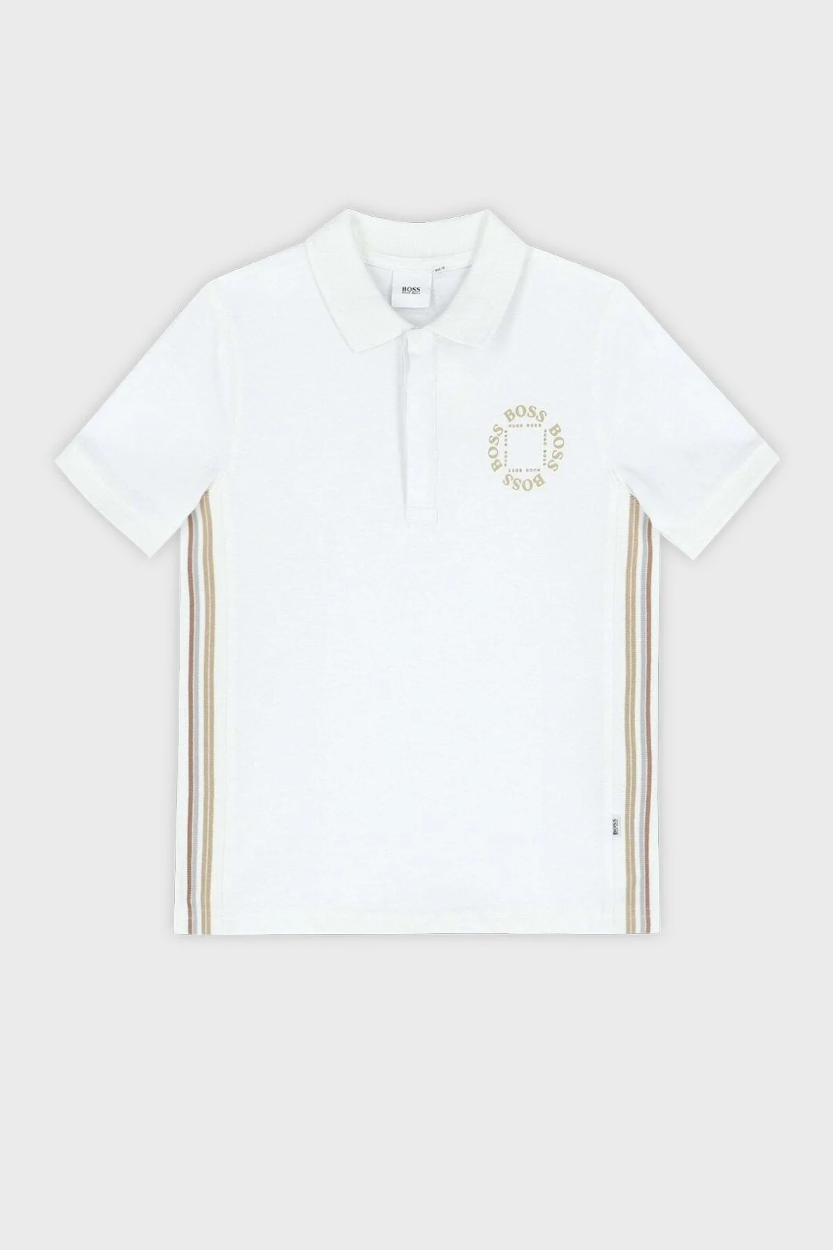Hugo Boss Pamuklu Çocuk Polo Yaka T Shirt 25L16/10B WHITE BEYAZ - 1
