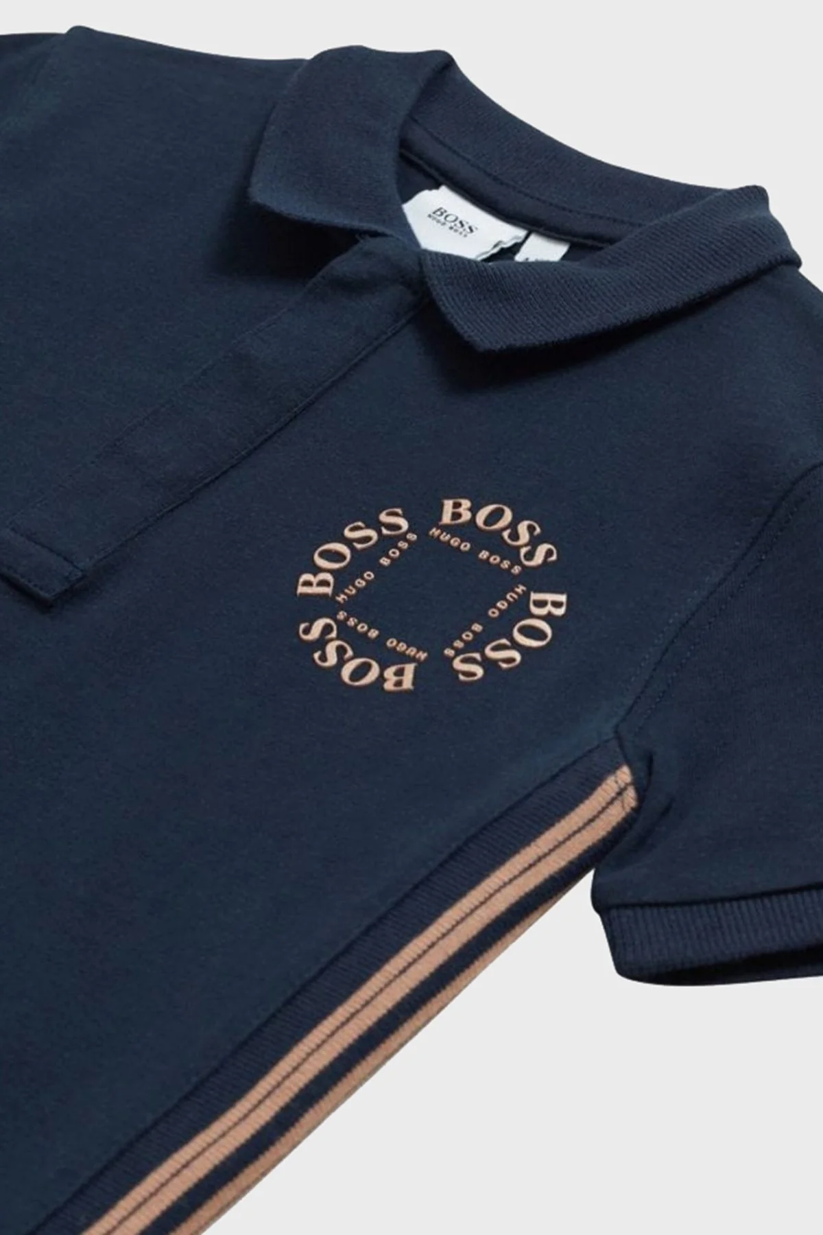 Hugo Boss Pamuklu Çocuk Polo Yaka T Shirt 25L16/849 MARINE LACİVERT - 2