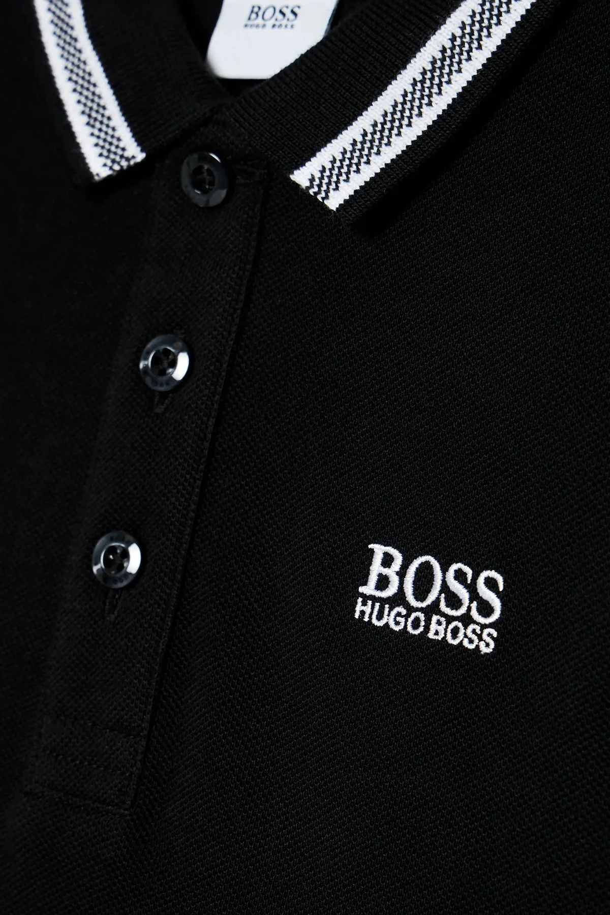 Hugo Boss Pamuklu Çocuk Polo Yaka T Shirt 25P12/09B BLACK SİYAH - 4