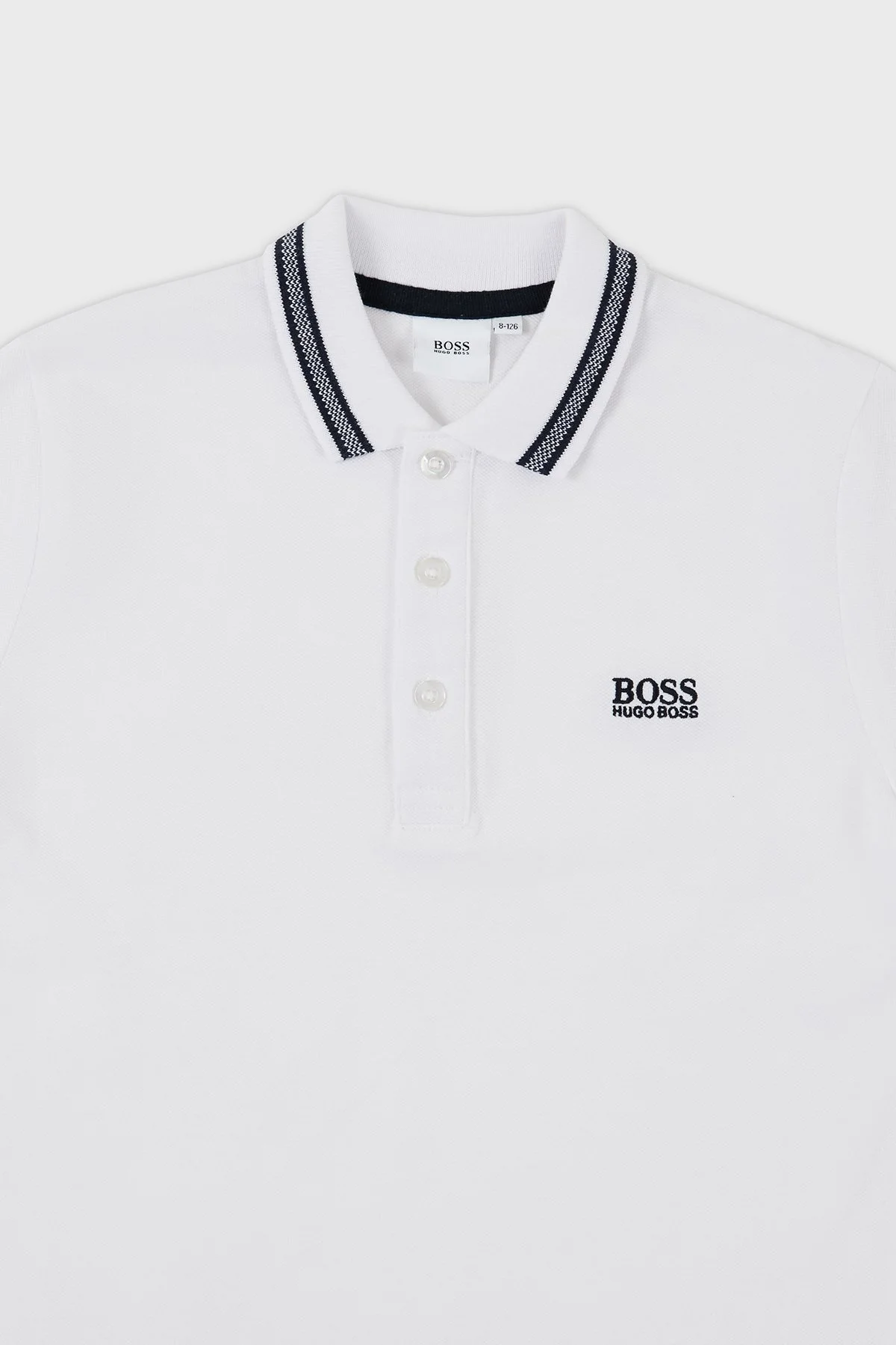 Hugo Boss Pamuklu Çocuk Polo Yaka T Shirt 25P12/10B WHITE BEYAZ - 3