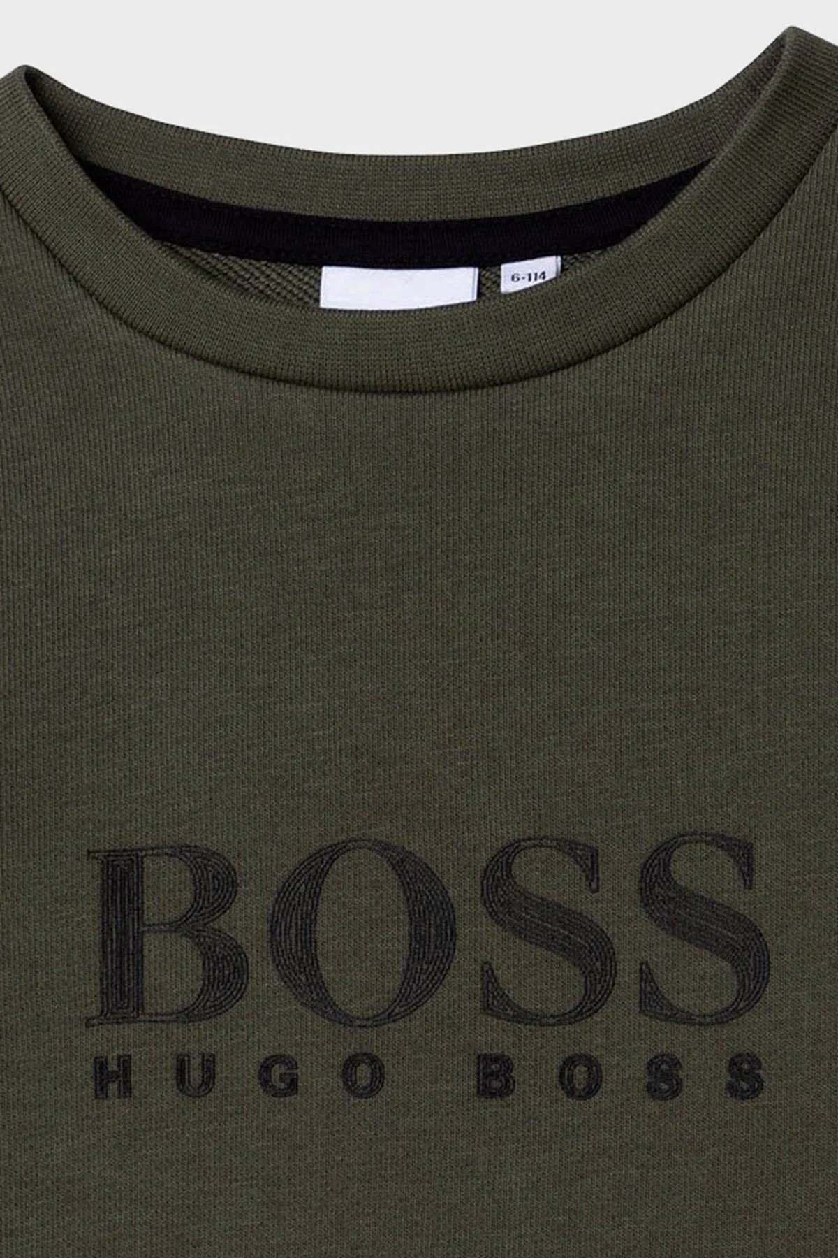 Hugo Boss Pamuklu Regular Fit Çocuk Sweat 25L34/64C KAKI HAKİ - 3