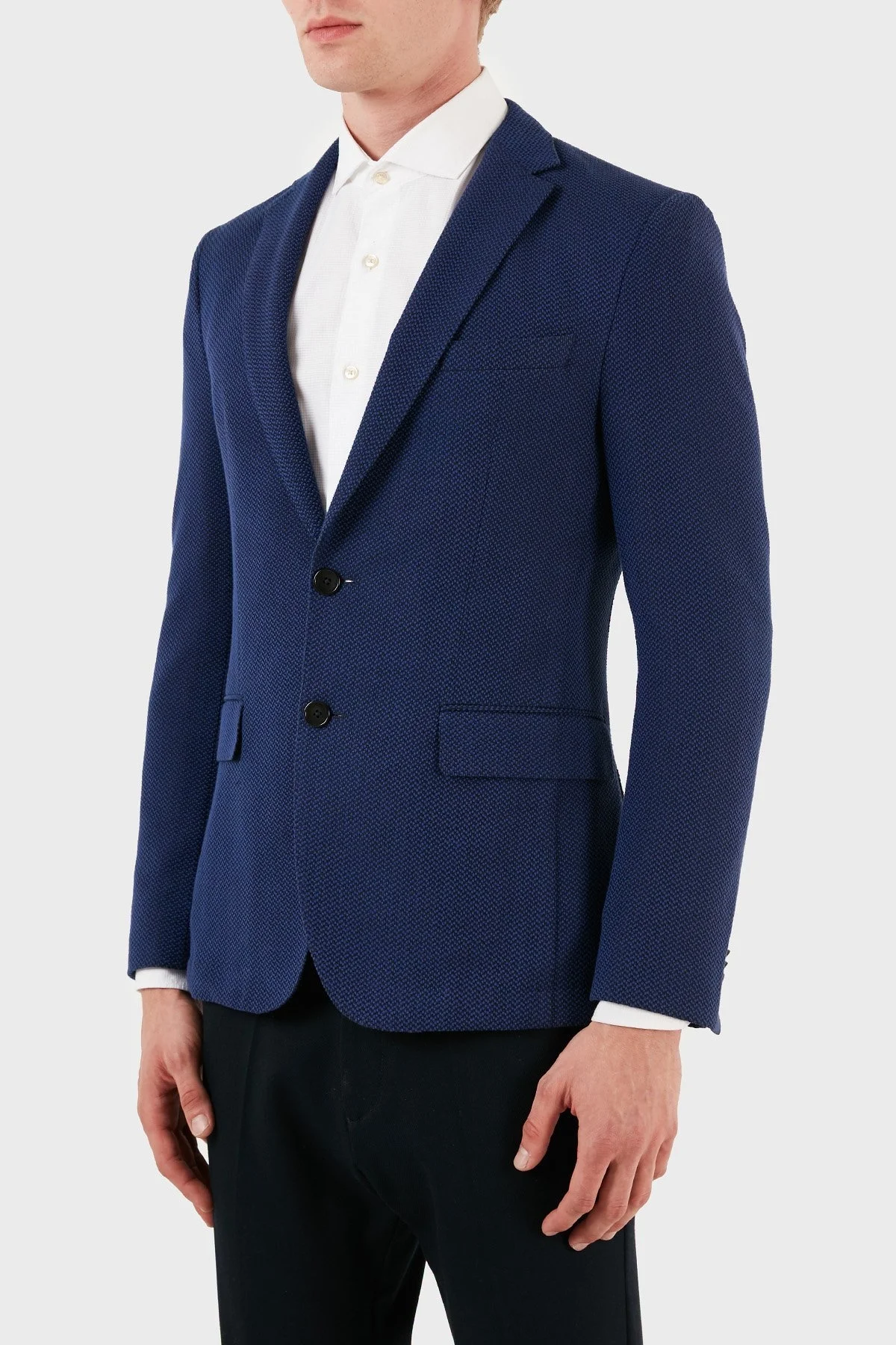 Hugo Boss Pamuklu Streç Blazer Erkek Ceket ZOX50311095C461 LACİVERT - 8