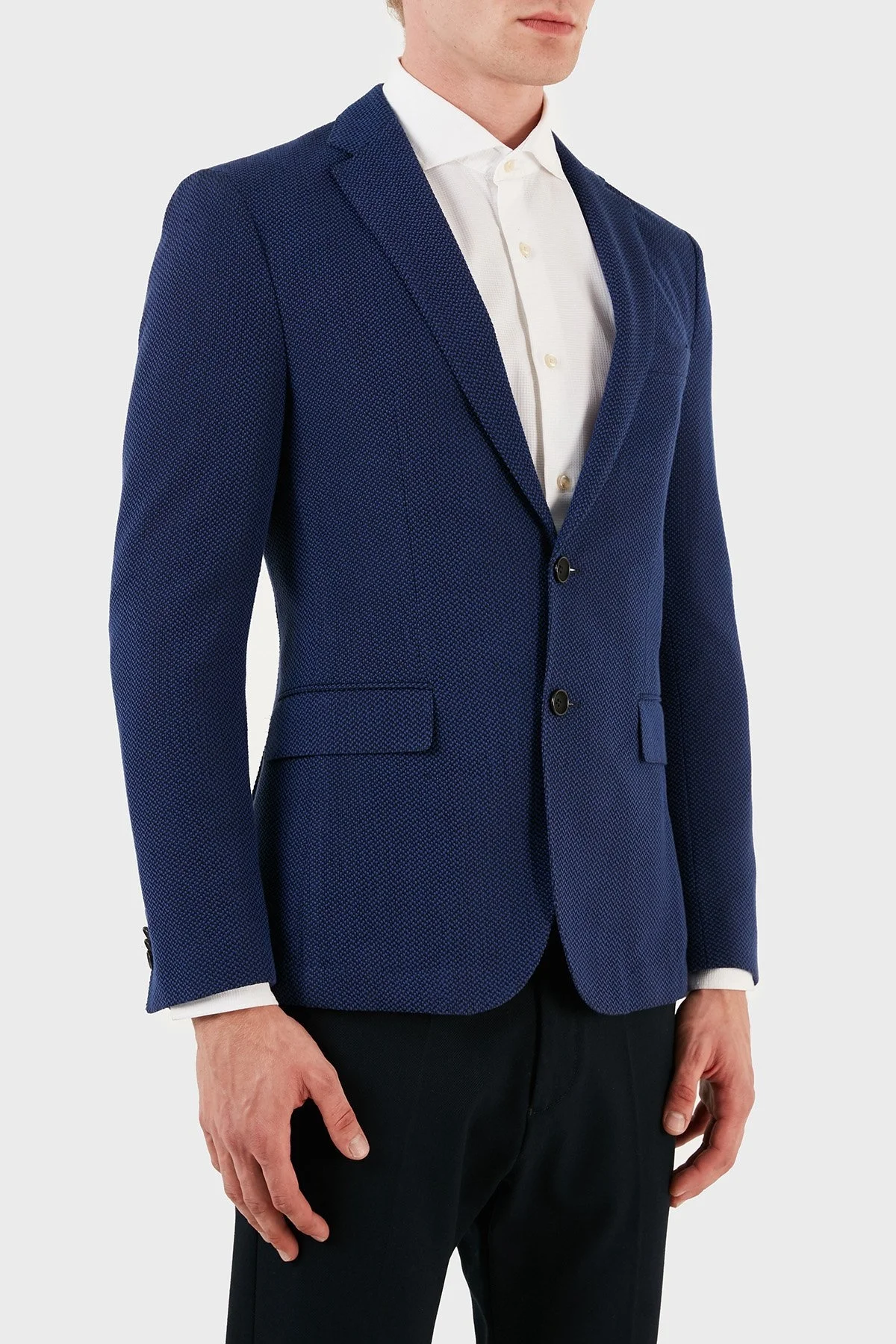 Hugo Boss Pamuklu Streç Blazer Erkek Ceket ZOX50311095C461 LACİVERT - 9