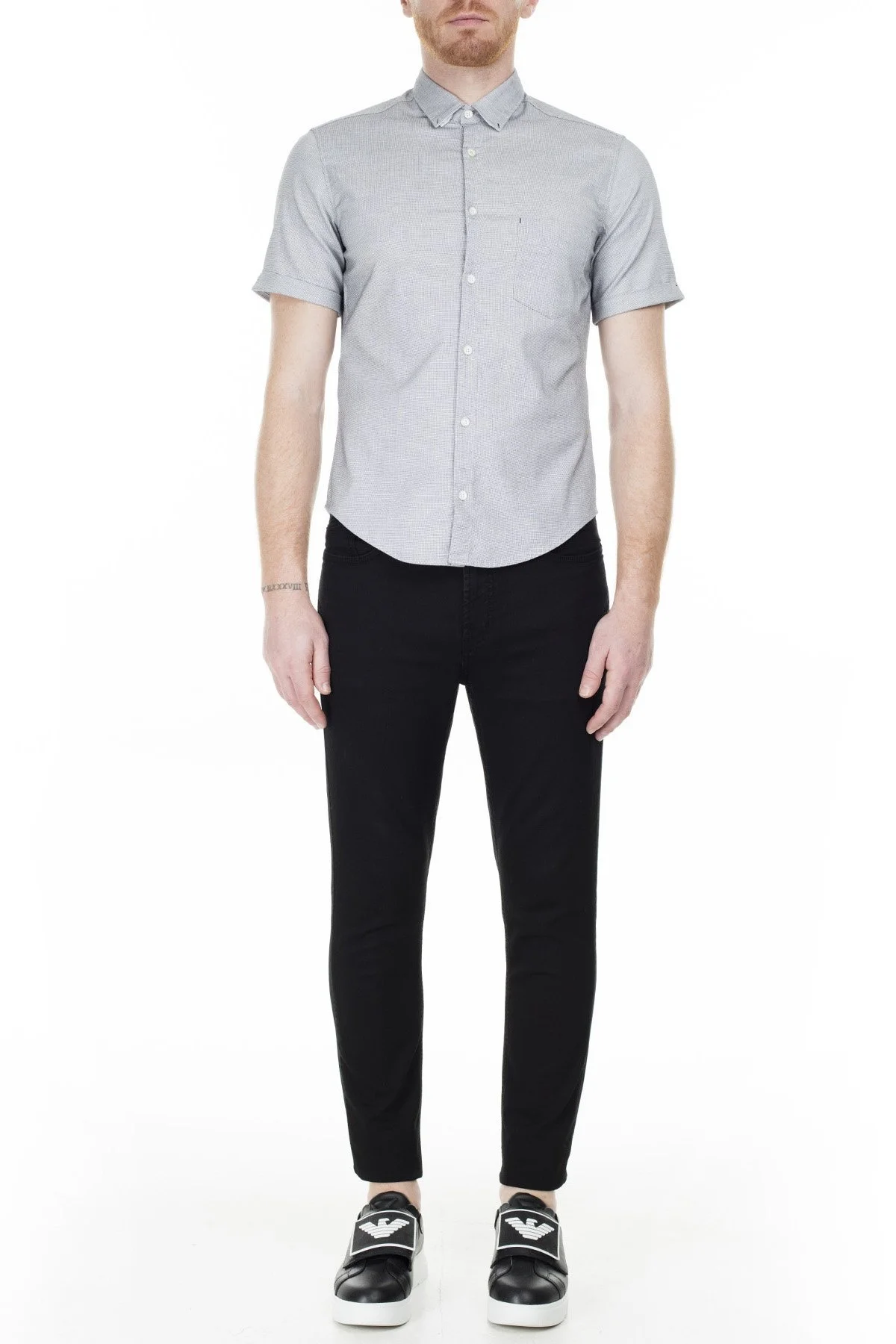 Hugo Boss Regular Fit Erkek Gömlek S 50381583 001 GRİ - 5