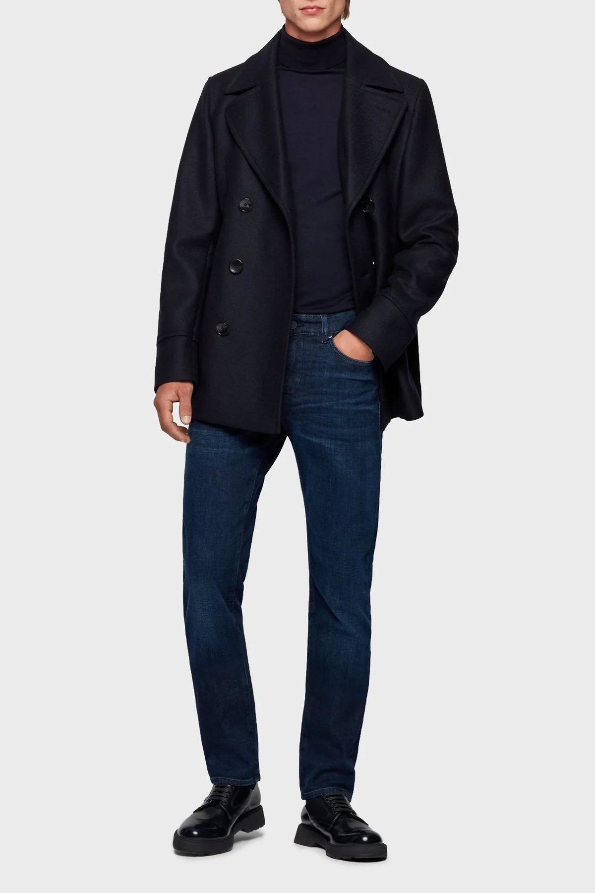 Hugo Boss Slim Fit Cepli Pamuklu Jeans Erkek Kot Pantolon 50458110 412 LACİVERT - 1