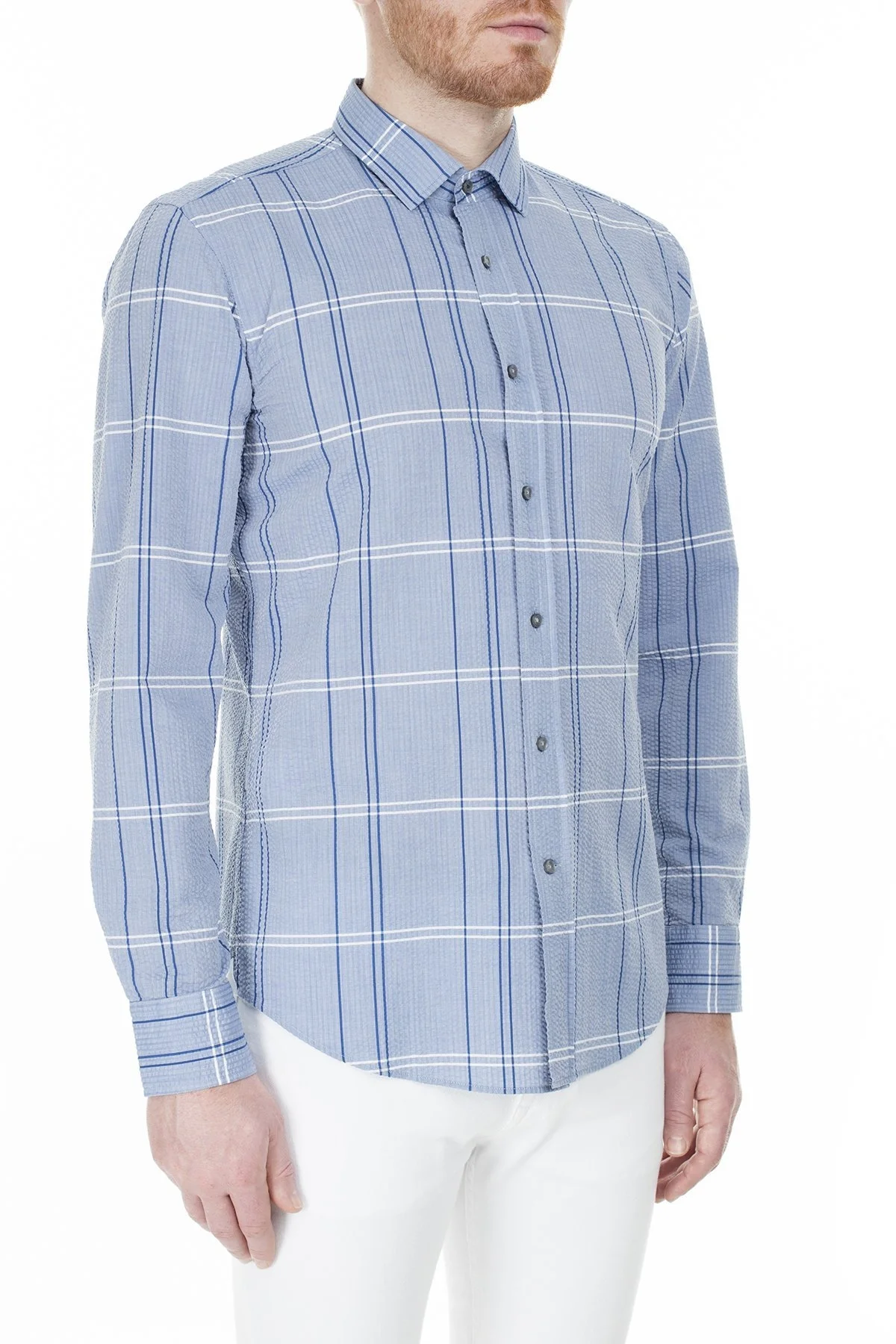 Hugo Boss Slim Fit Erkek Gömlek 50428149 479 LACİVERT - 4