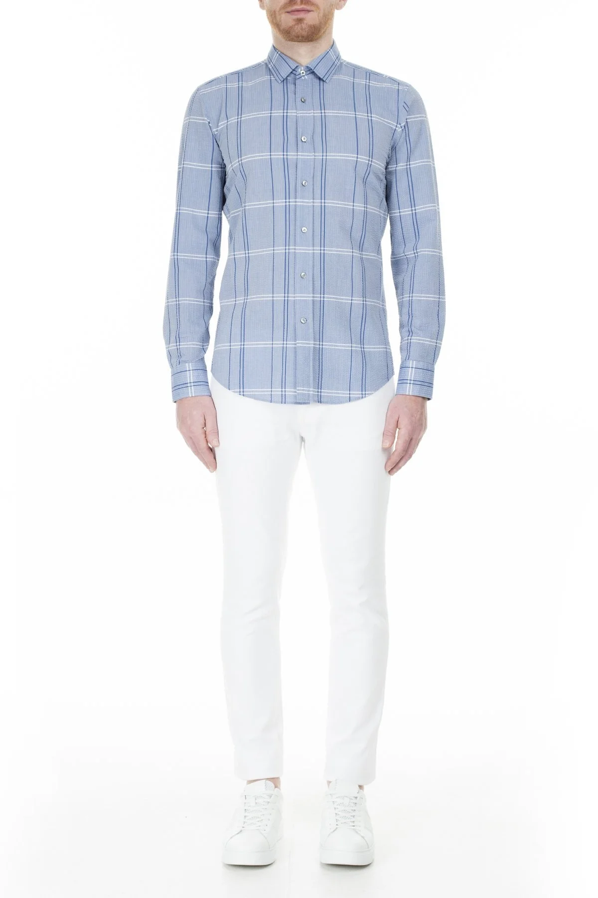 Hugo Boss Slim Fit Erkek Gömlek 50428149 479 LACİVERT - 5