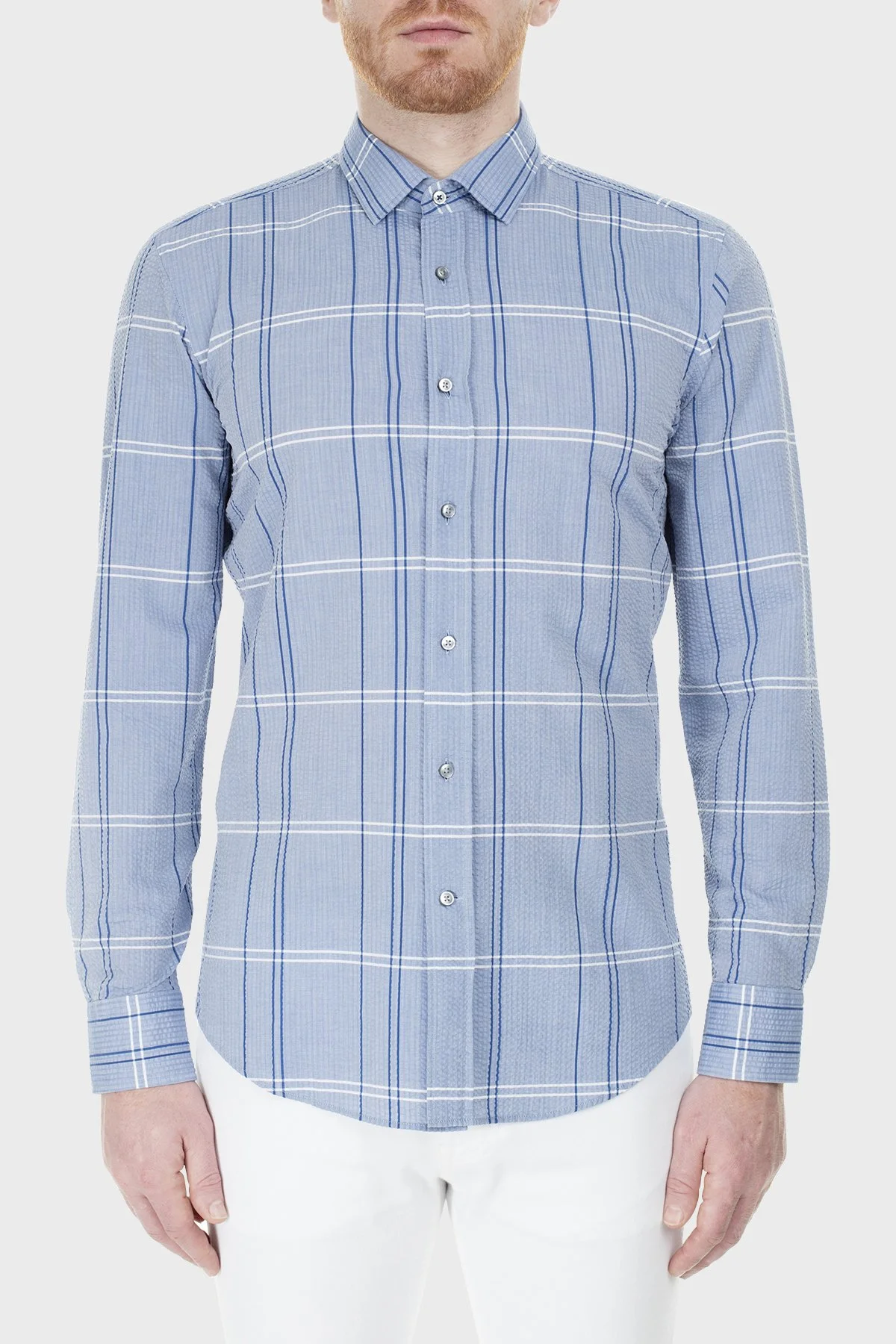 Hugo Boss Slim Fit Erkek Gömlek 50428149 479 LACİVERT - 1