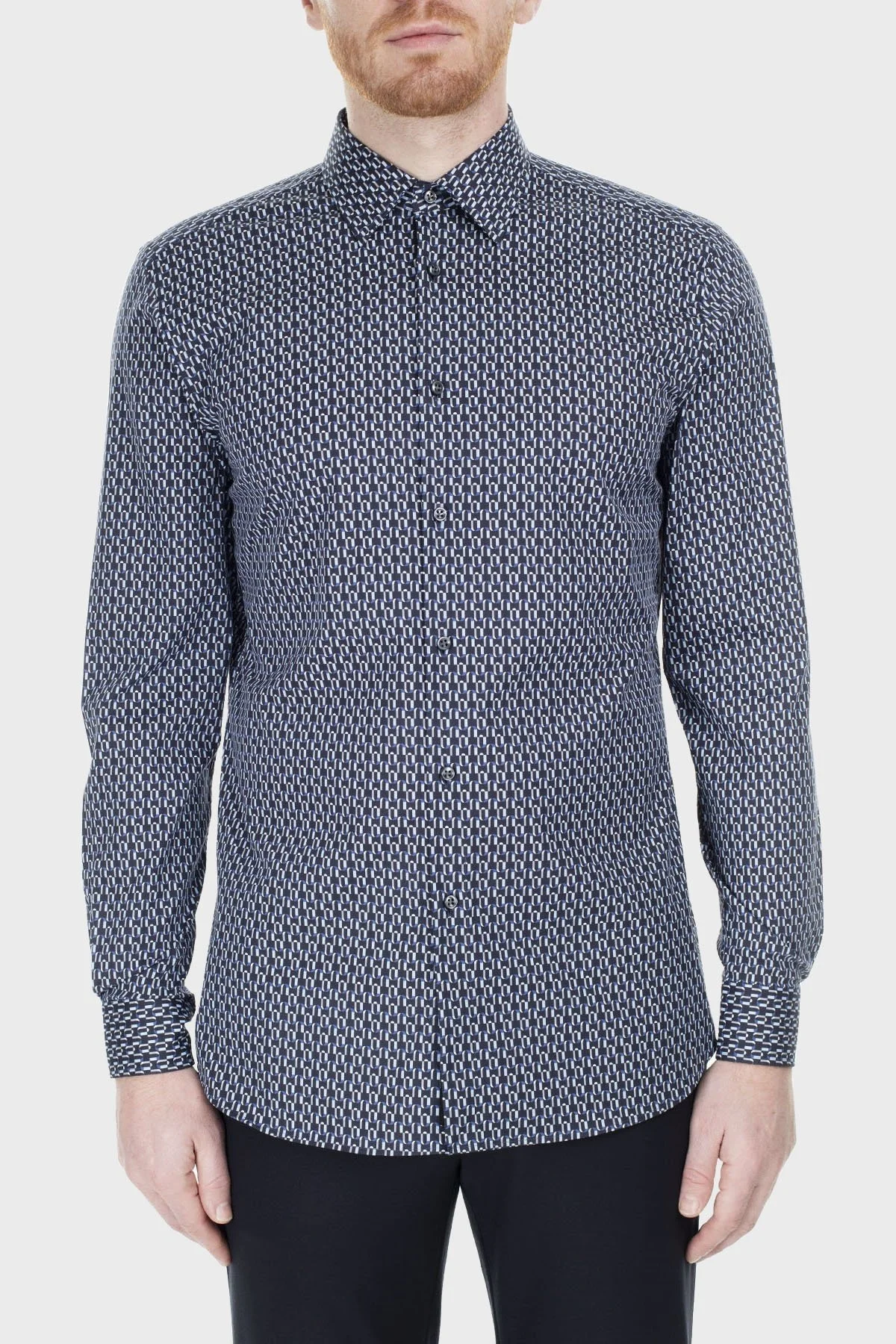 Hugo Boss Slim Fit Erkek Gömlek 50429178 410 LACİVERT - 1