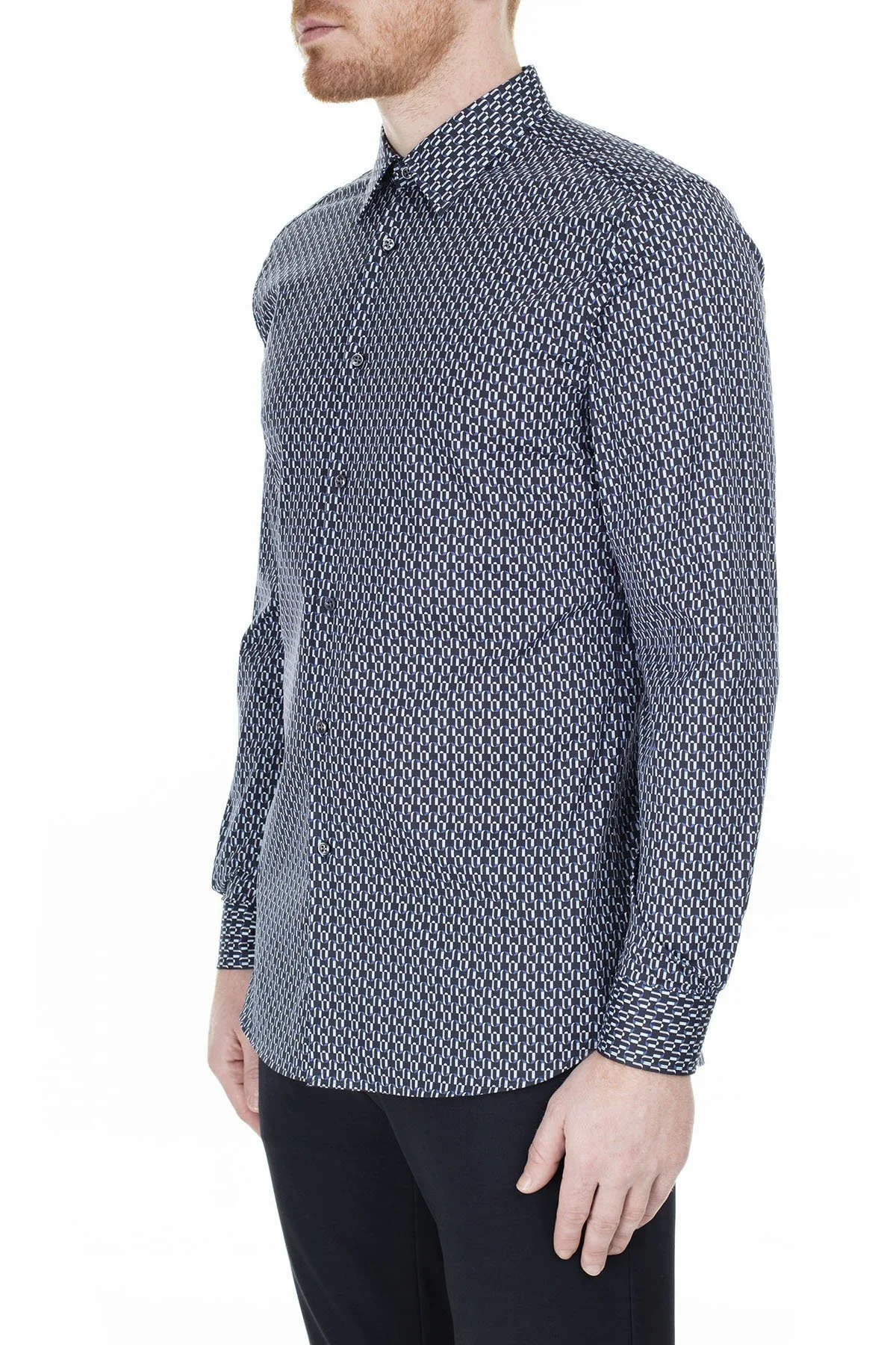 Hugo Boss Slim Fit Erkek Gömlek 50429178 410 LACİVERT - 3