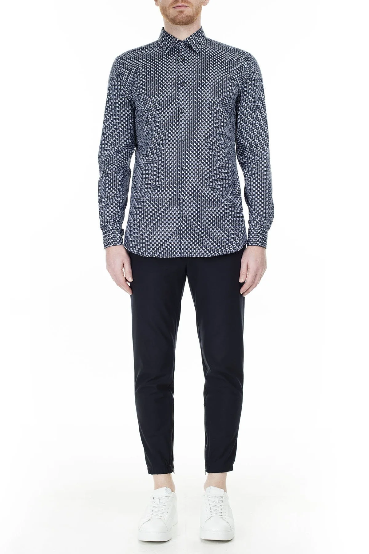 Hugo Boss Slim Fit Erkek Gömlek 50429178 410 LACİVERT - 5