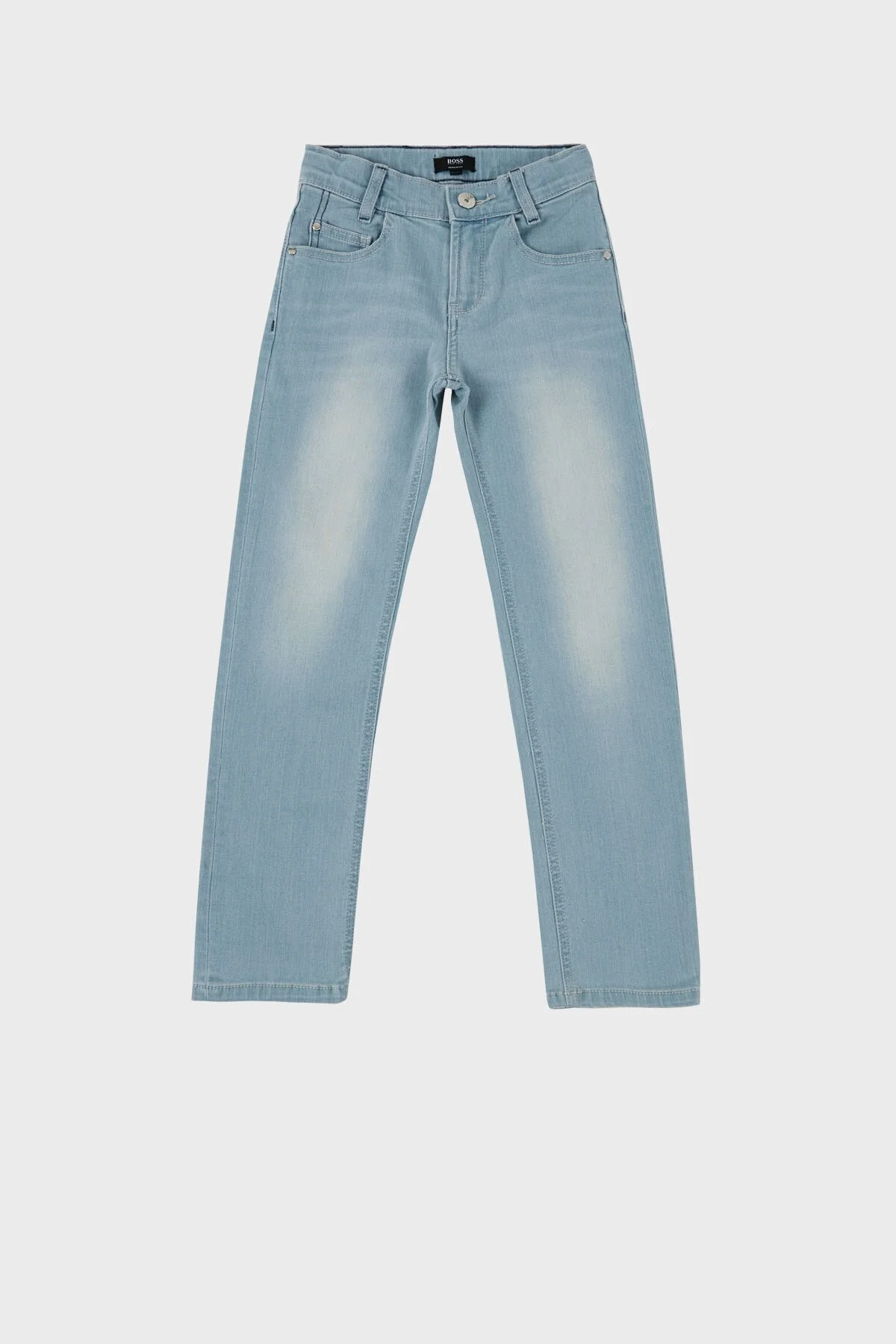 Hugo Boss Streç Pamuklu Regular Fit Çocuk Jeans 24713 Z25 Kot Pantolon 24713/Z25 STONE Buz Mavisi - 1