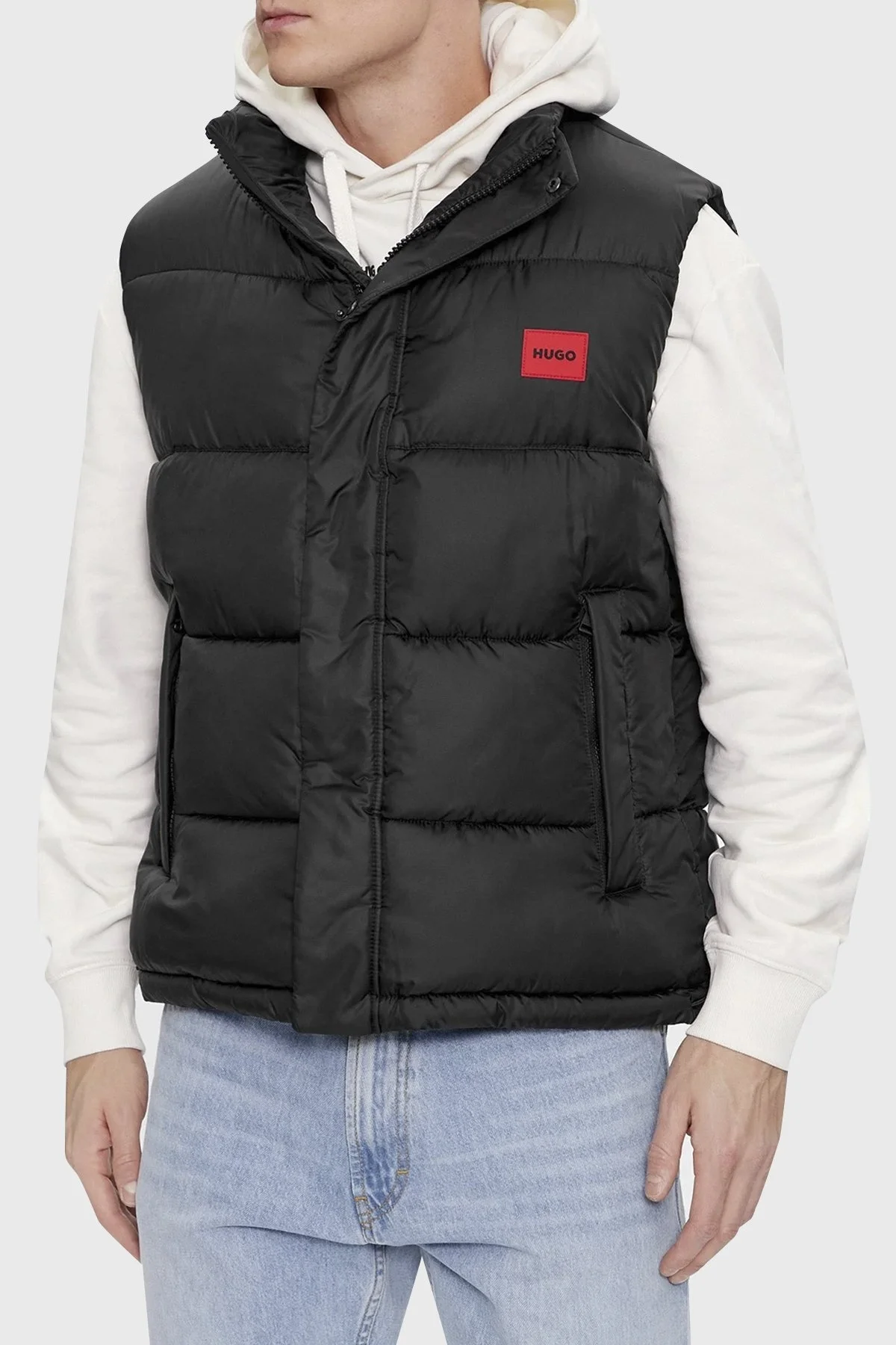 Hugo Cepli Dik Yaka Regular Fit Şişme Erkek Yelek 50496251 001 SİYAH - 1