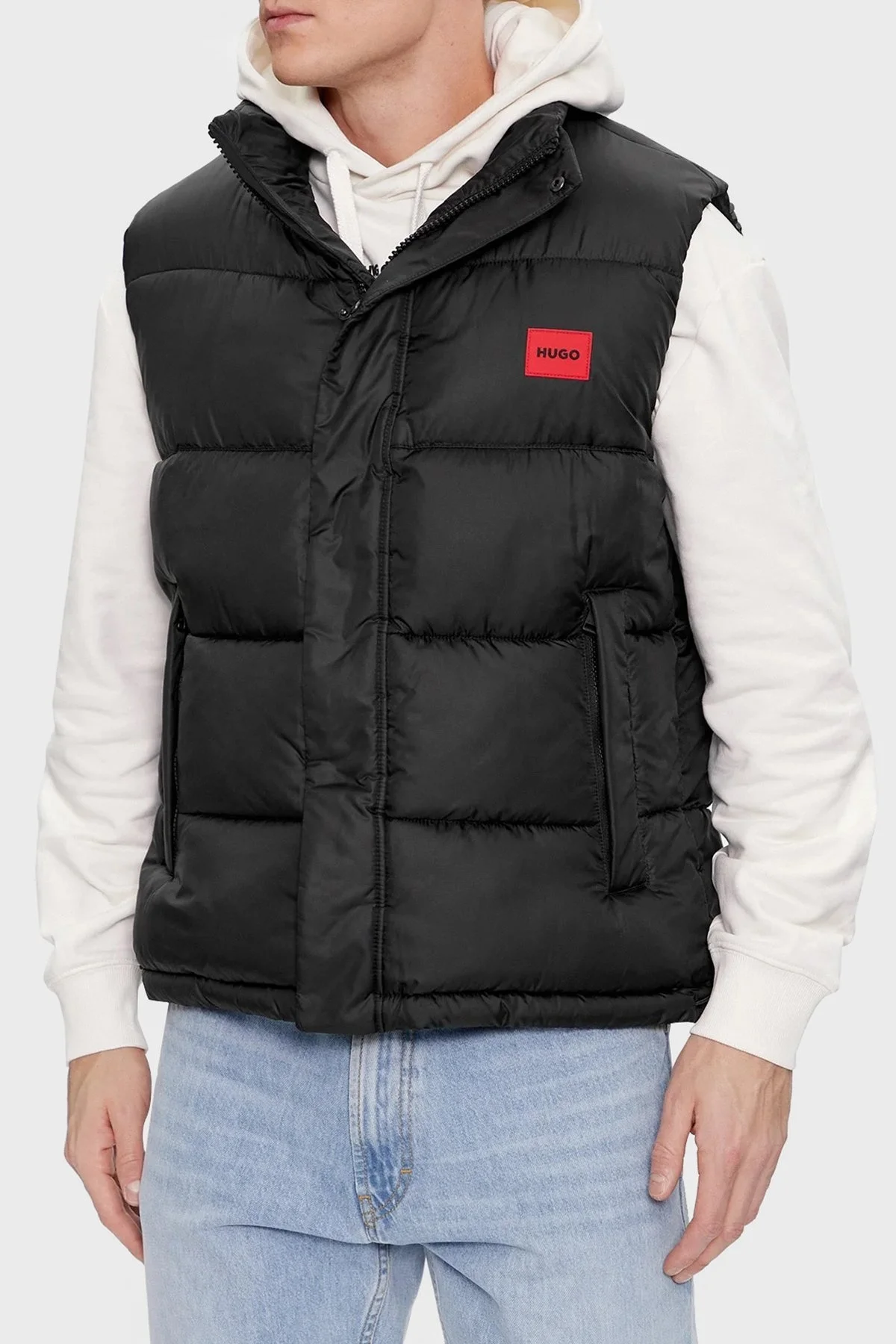 Hugo Cepli Dik Yaka Regular Fit Şişme Erkek Yelek 50496251 023 SİYAH - 1