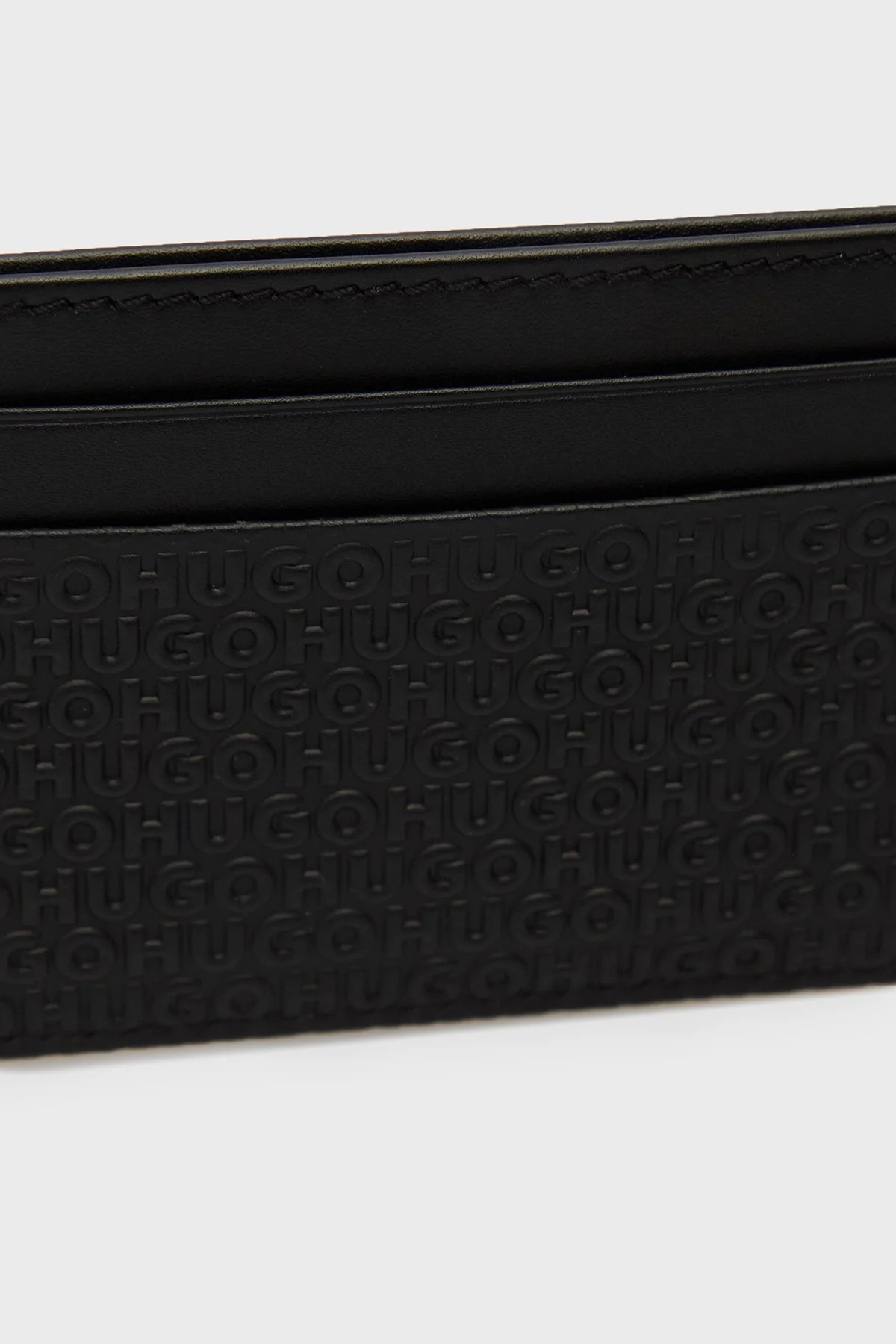 Hugo Deri Kabartma Logolu Erkek Kartlık 50558573 001 SİYAH - 4
