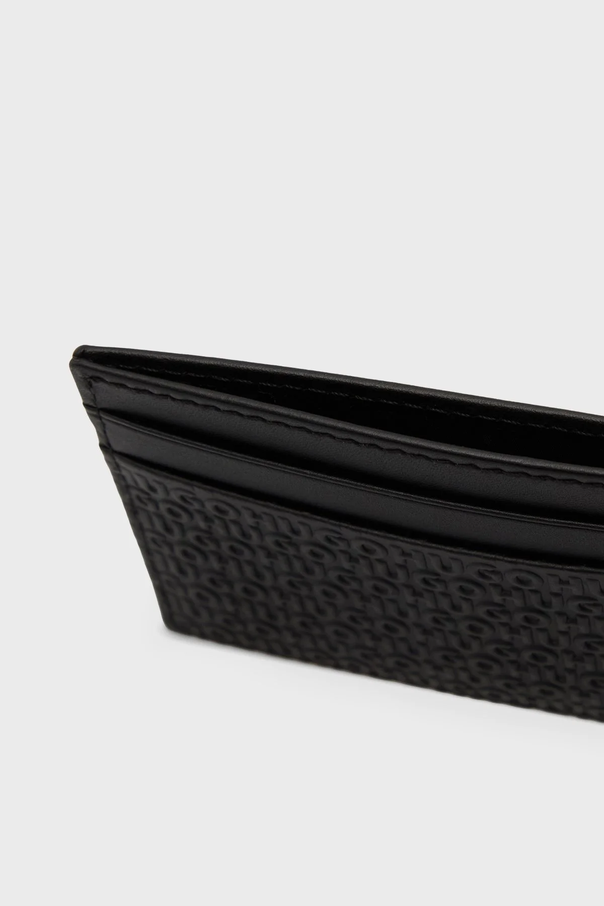 Hugo Deri Kabartma Logolu Erkek Kartlık 50558573 001 SİYAH - 5