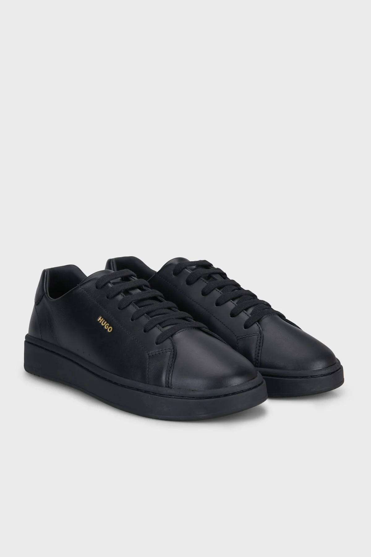 Hugo Deri Logolu Sneaker Erkek Ayakkabı 50569002 007 Siyah - 3