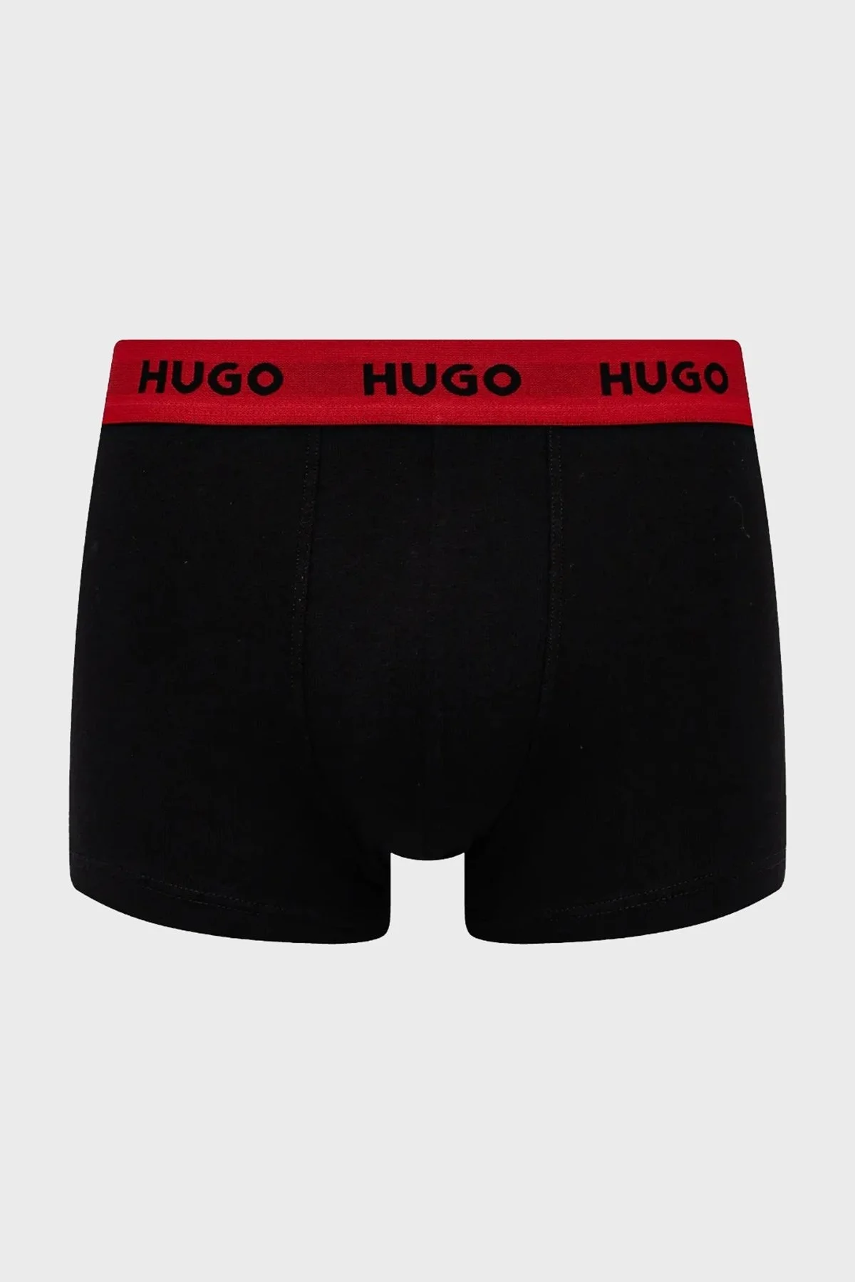 Hugo Desenli Streç Pamuklu 3 Pack Erkek Boxer 50532550 986 SİYAH - 4
