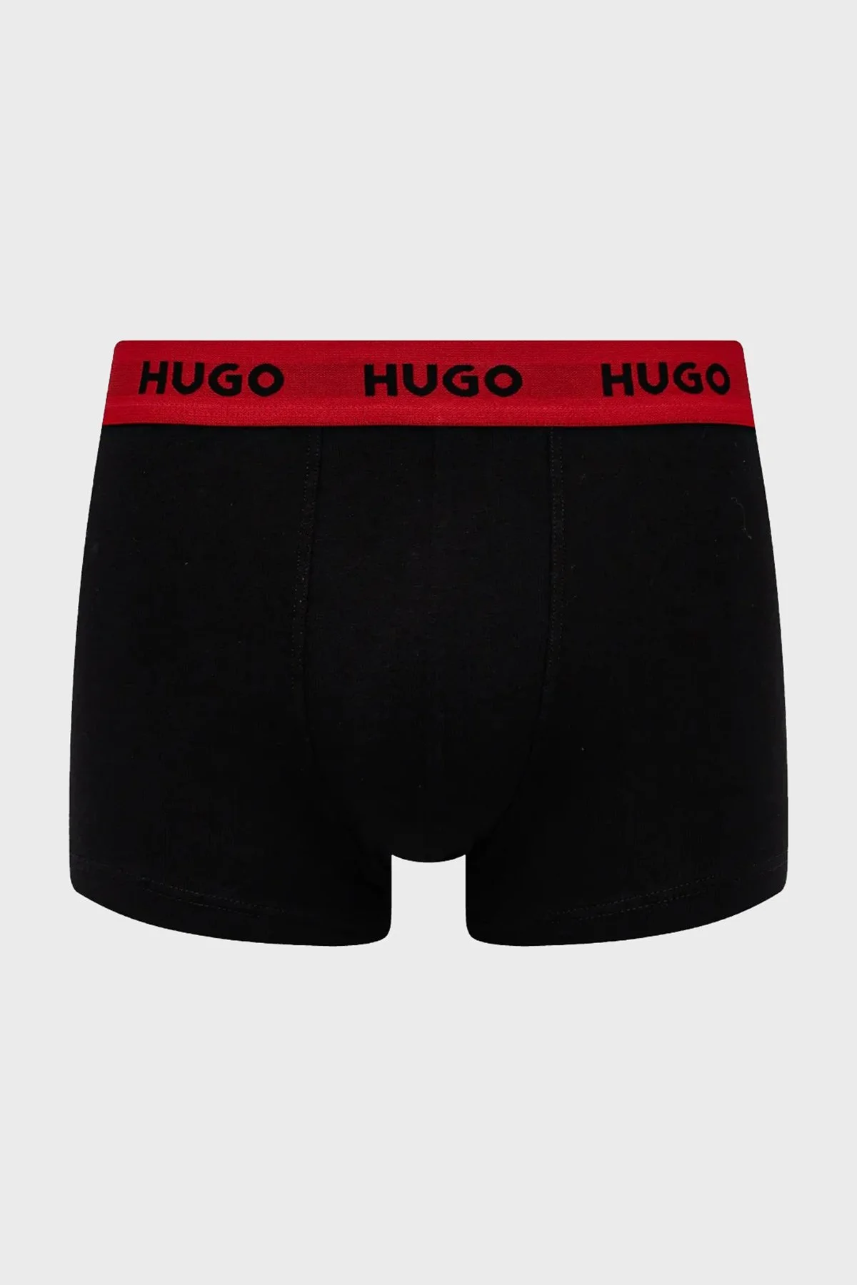 Hugo Desenli Streç Pamuklu 3 Pack Erkek Boxer 50532550 986 SİYAH - 4