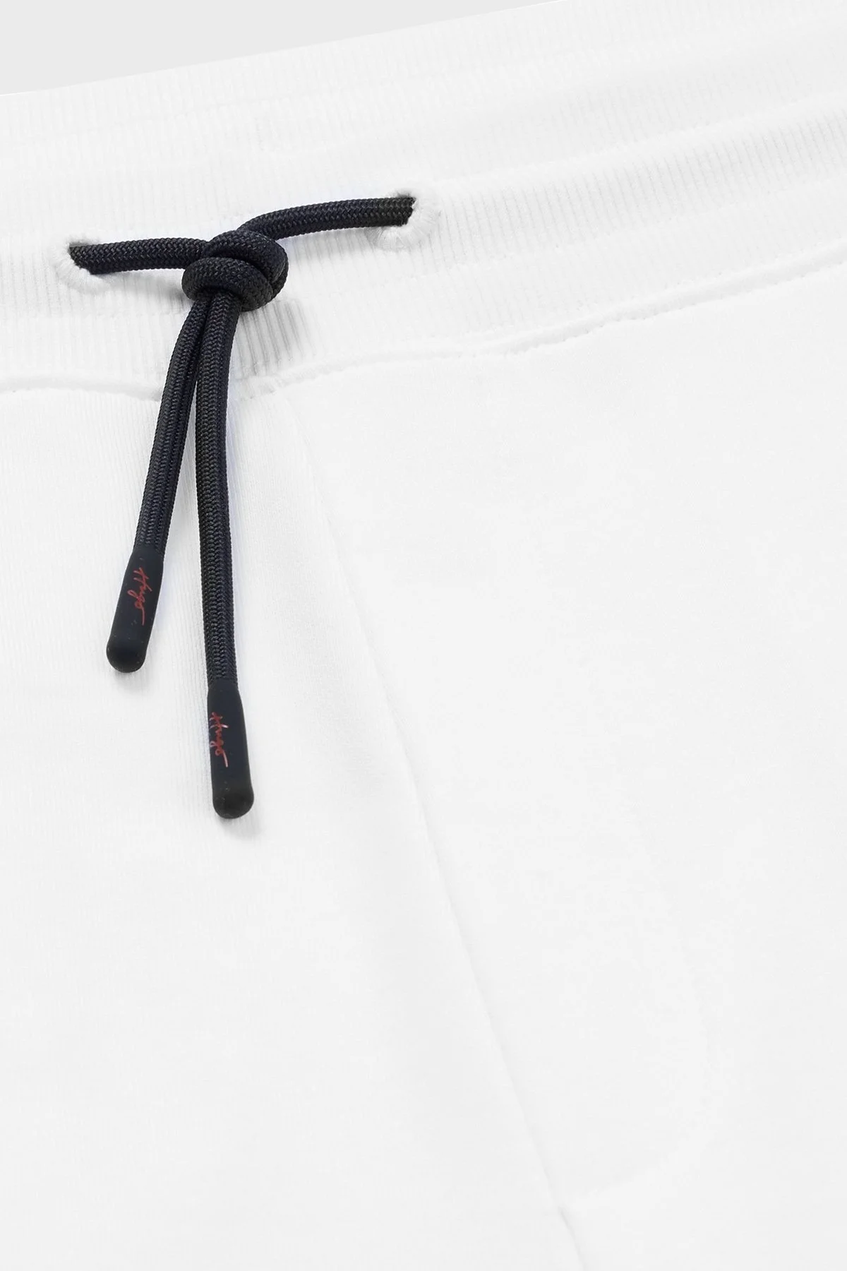 Hugo El Yazısı Logo İşlemeli Pamuklu Regular Fit Spor Erkek Pantolon 50482921 100 BEYAZ - 5