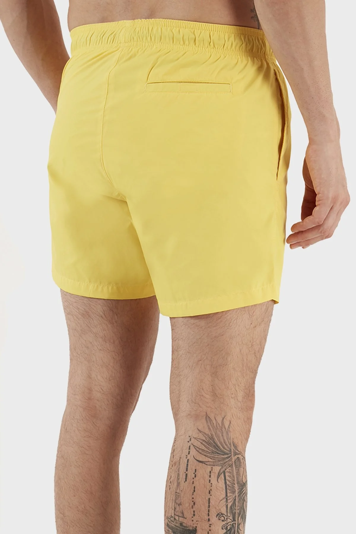 Hugo El Yazısı Logolu Deniz Şortu Belden Bağlamalı Cepli Erkek Mayo Short 50485297 732 SARI - 6