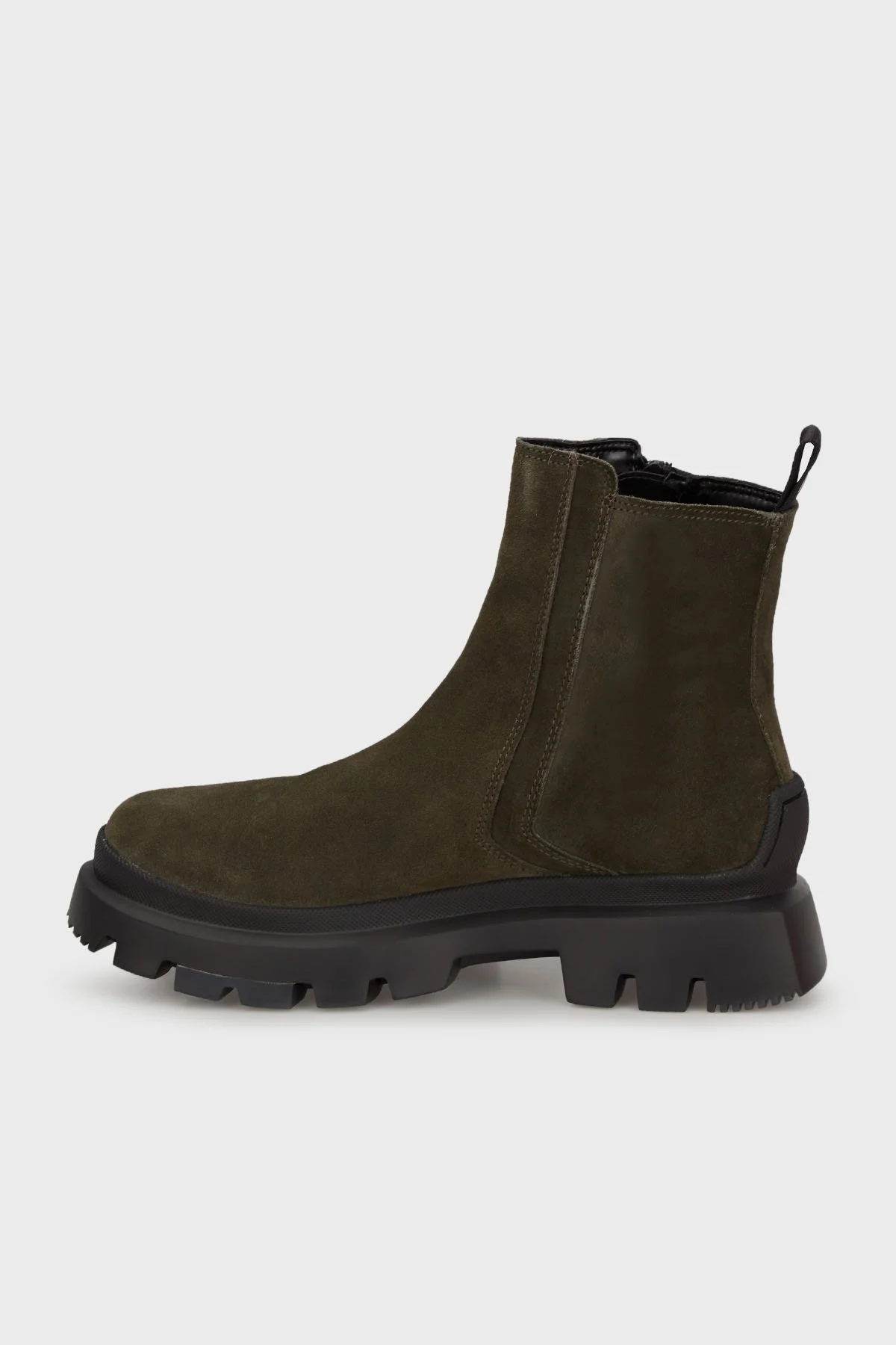 Hugo Fermuarlı Kalın Tabanlı Süet Erkek Bot 50528983 301 HAKİ - 3