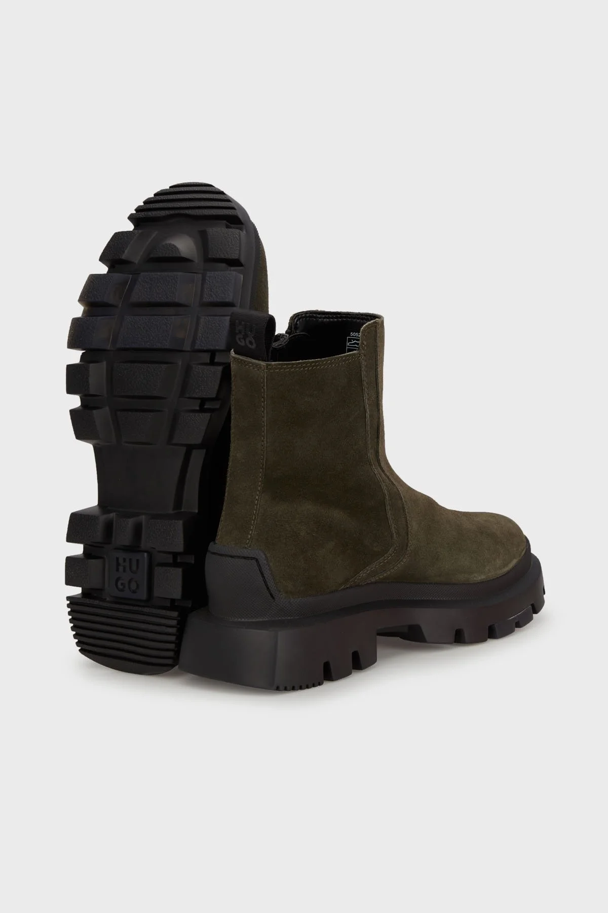 Hugo Fermuarlı Kalın Tabanlı Süet Erkek Bot 50528983 301 HAKİ - 4