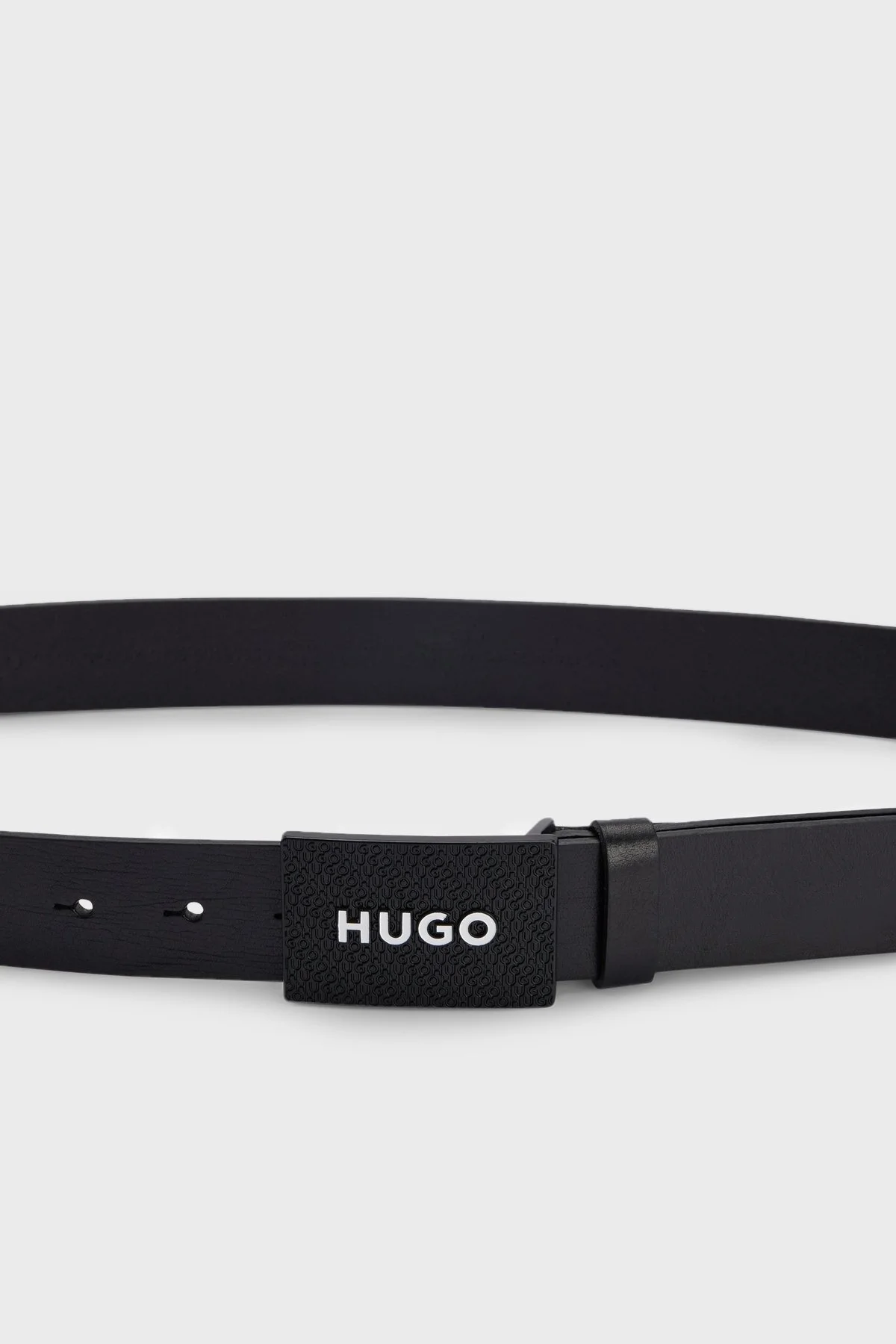 Hugo Hakiki Deri Erkek Kemer 50480856 001 SİYAH - 3