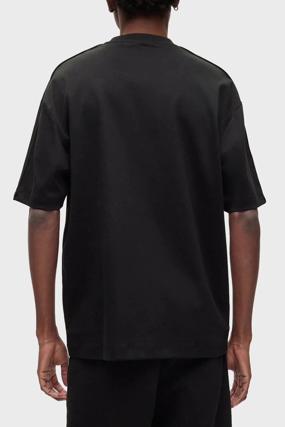 Hugo İnterlok Pamuklu Bisiklet Yaka Regular Fit Erkek T Shirt 50485239 001 SİYAH - 2