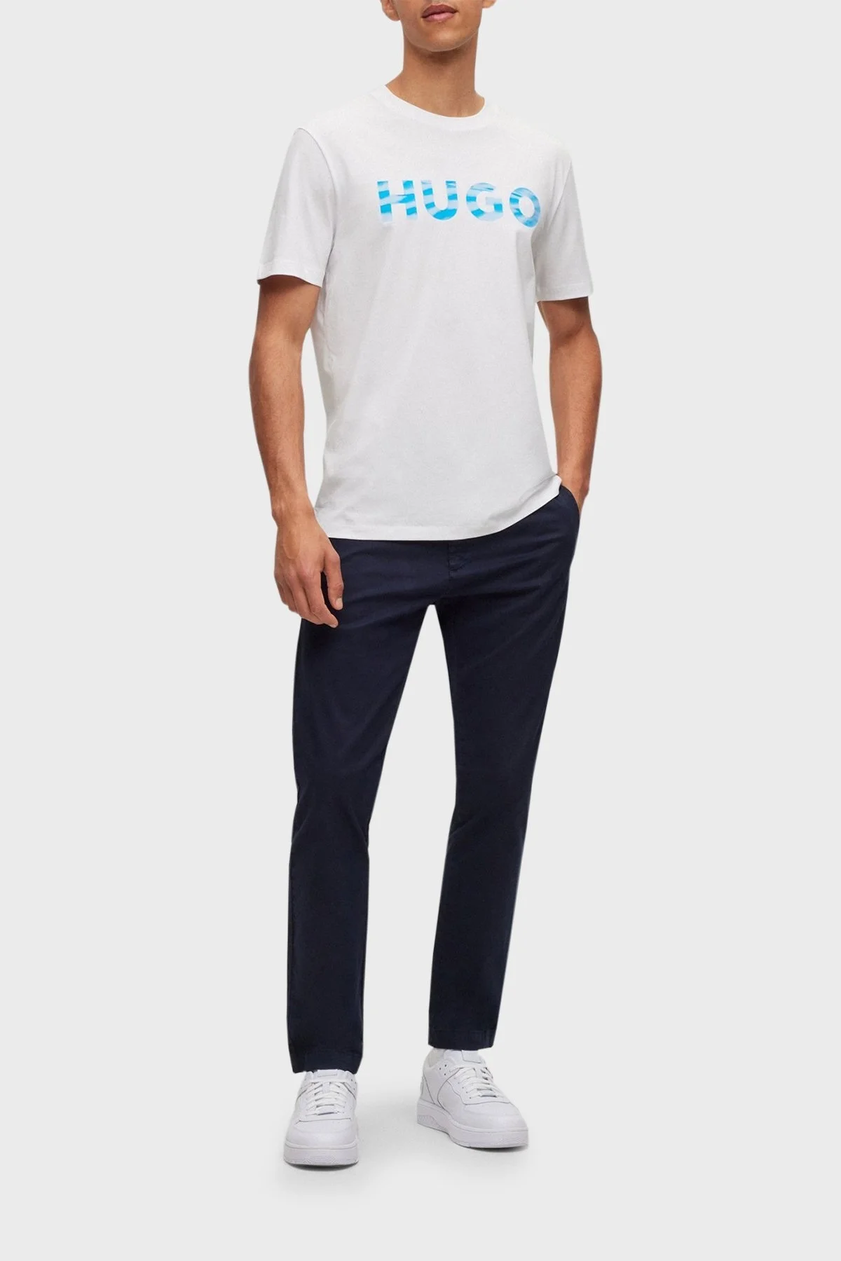 Hugo Kabartma Logolu Sneaker Erkek Ayakkabı 50505057 100 BEYAZ - 2