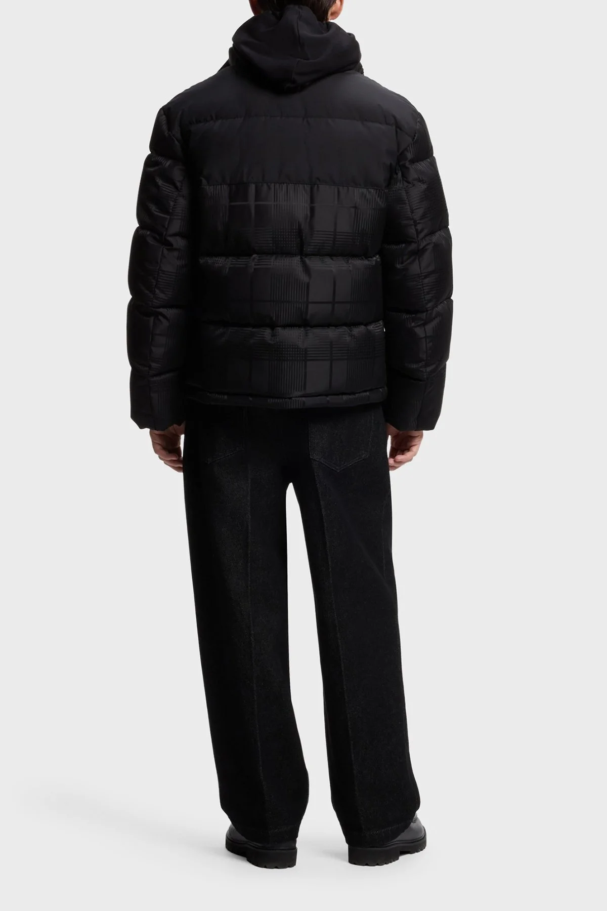 Hugo Kapitoneli Regular Fit Dik Yaka Şişme Erkek Mont 50570791 001 Siyah - 3
