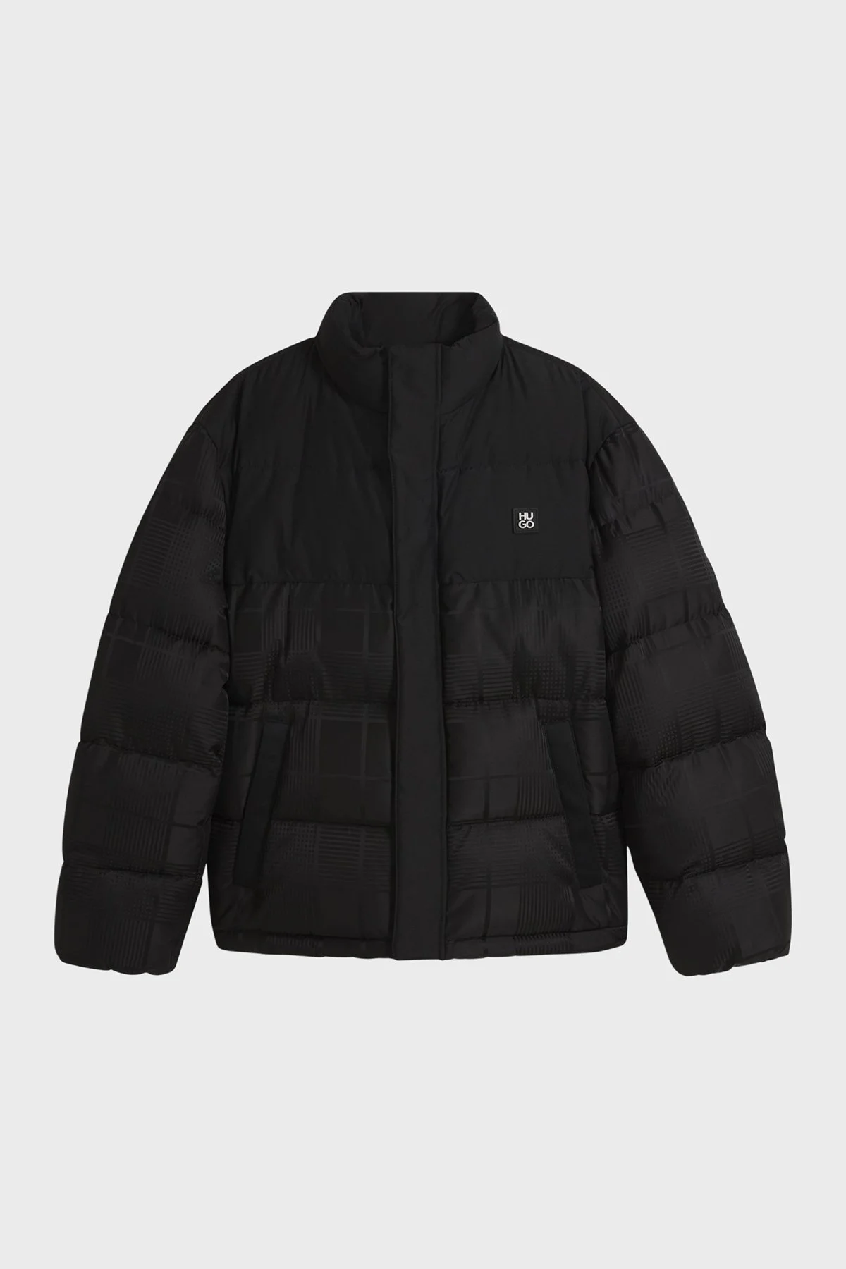 Hugo Kapitoneli Regular Fit Dik Yaka Şişme Erkek Mont 50570791 001 Siyah - 6