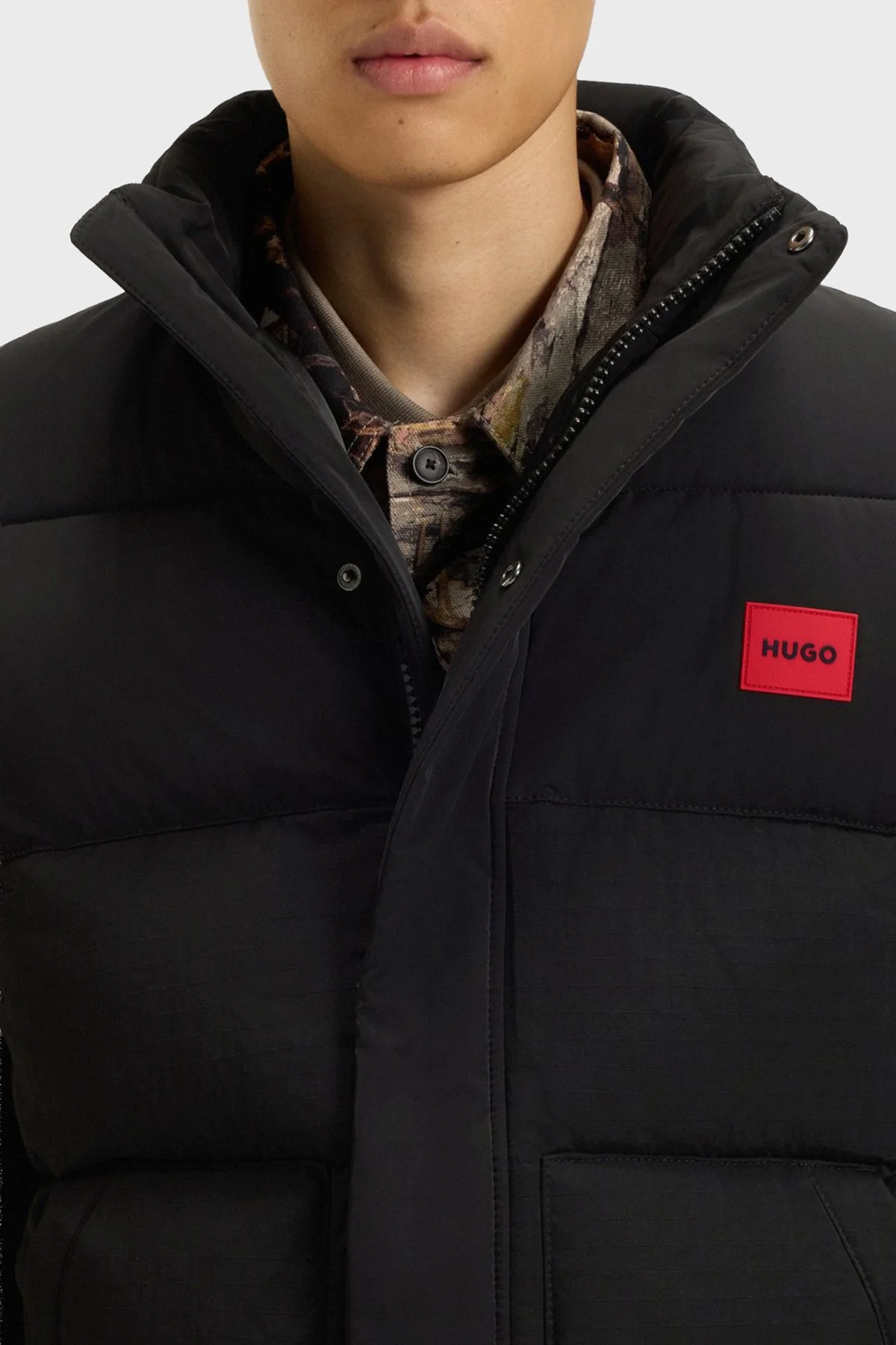 Hugo Kapitoneli Regular Fit Dik Yaka Su İtici Erkek Mont 50547887 001 SİYAH - 5