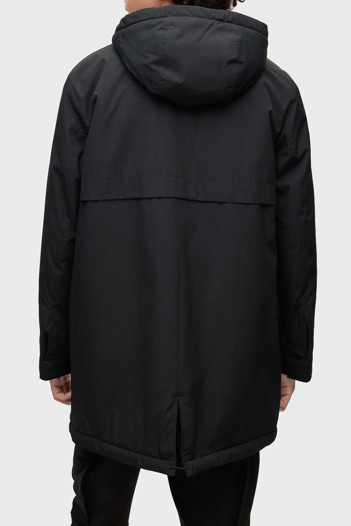 Hugo Kapüşonlu Su İtici Regular Fit Cepli Erkek Parka 50475459 001 SİYAH - 3