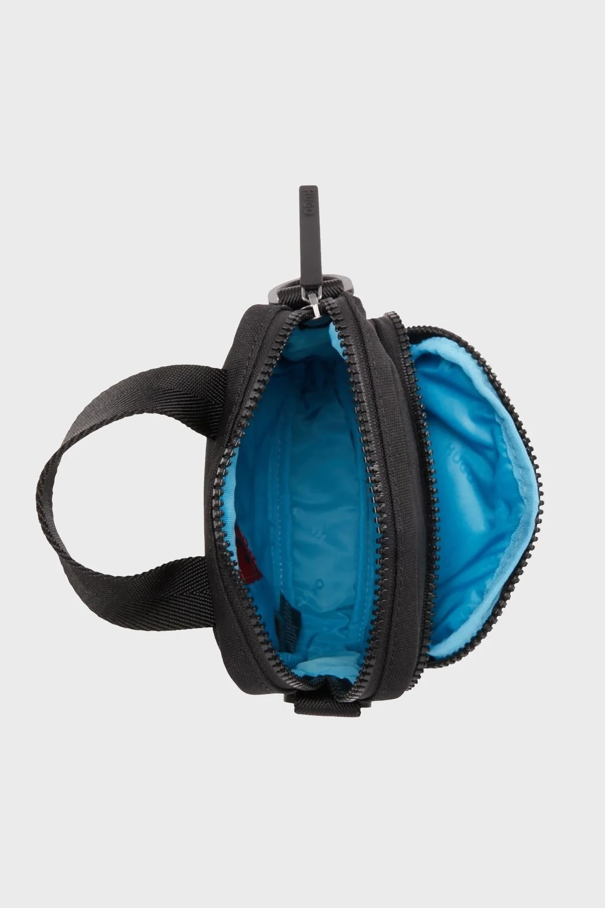 Hugo Logo Baskılı Çıkarılabilir Askılı Fermuarlı Erkek Çanta 50516606 001 SİYAH - 3