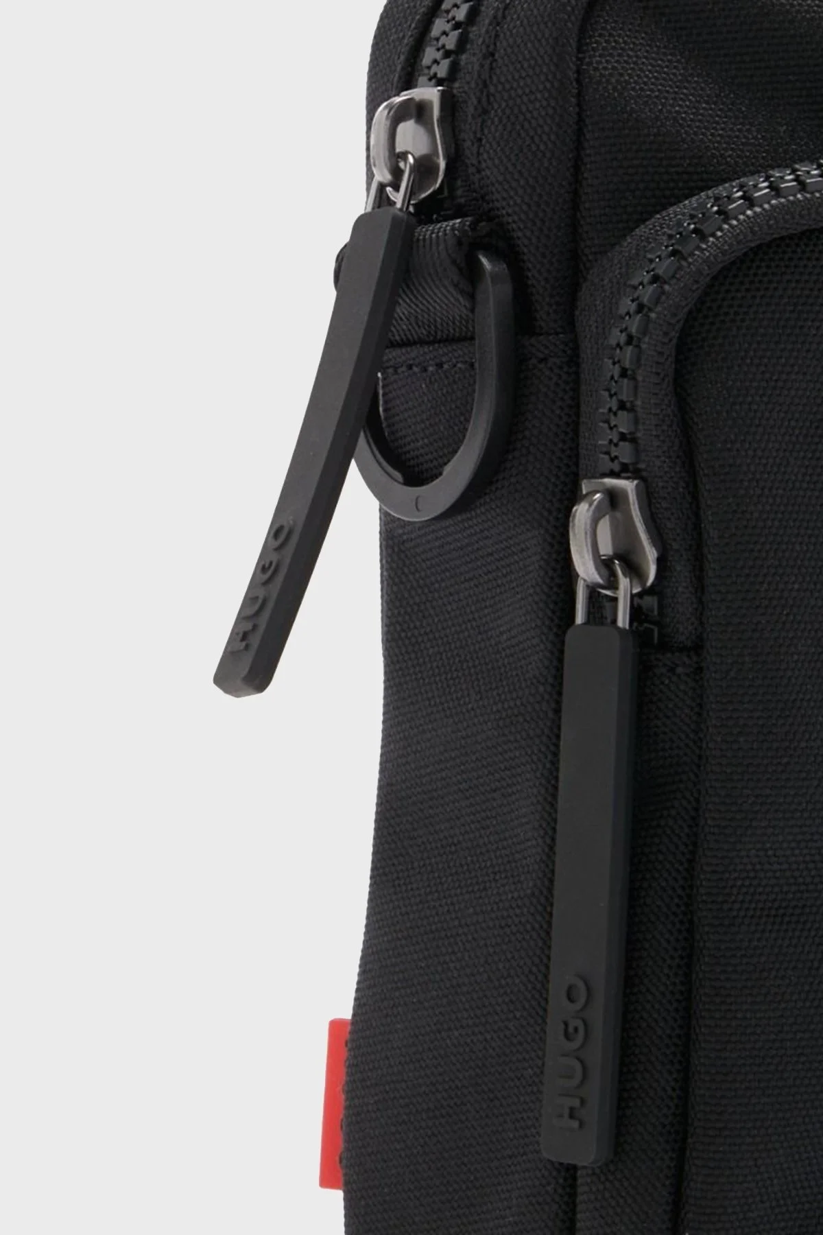 Hugo Logo Baskılı Çıkarılabilir Askılı Fermuarlı Erkek Çanta 50516606 001 SİYAH - 4