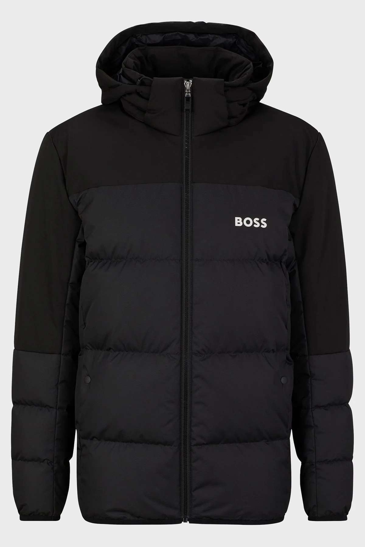 Boss Logo Detaylı Su İtici Regular Fit Kuş Tüyü Dolgulu Erkek Mont 50497558 001 SİYAH - 6