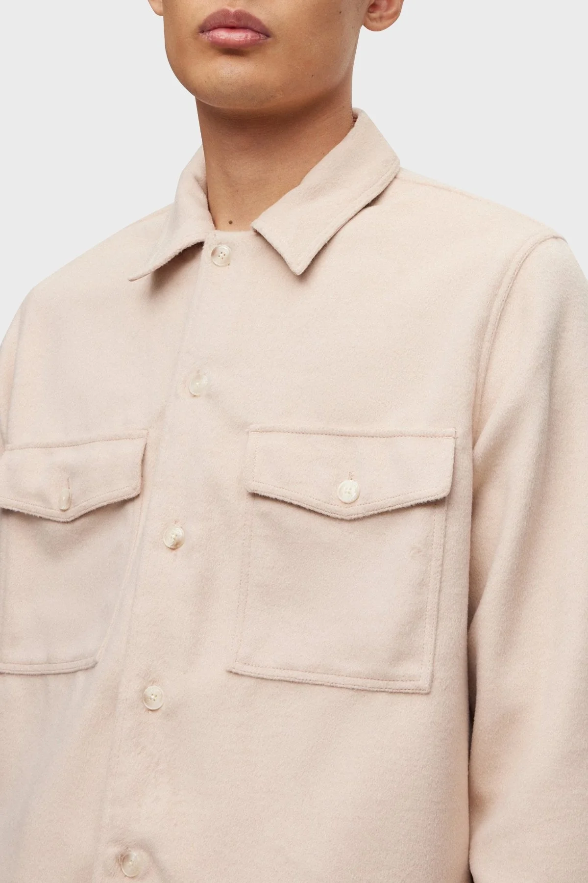 Hugo Logo Etiketli Cepli Yün Karışımlı Erkek Gömlek Ceket 50500235 275 BEJ - 3