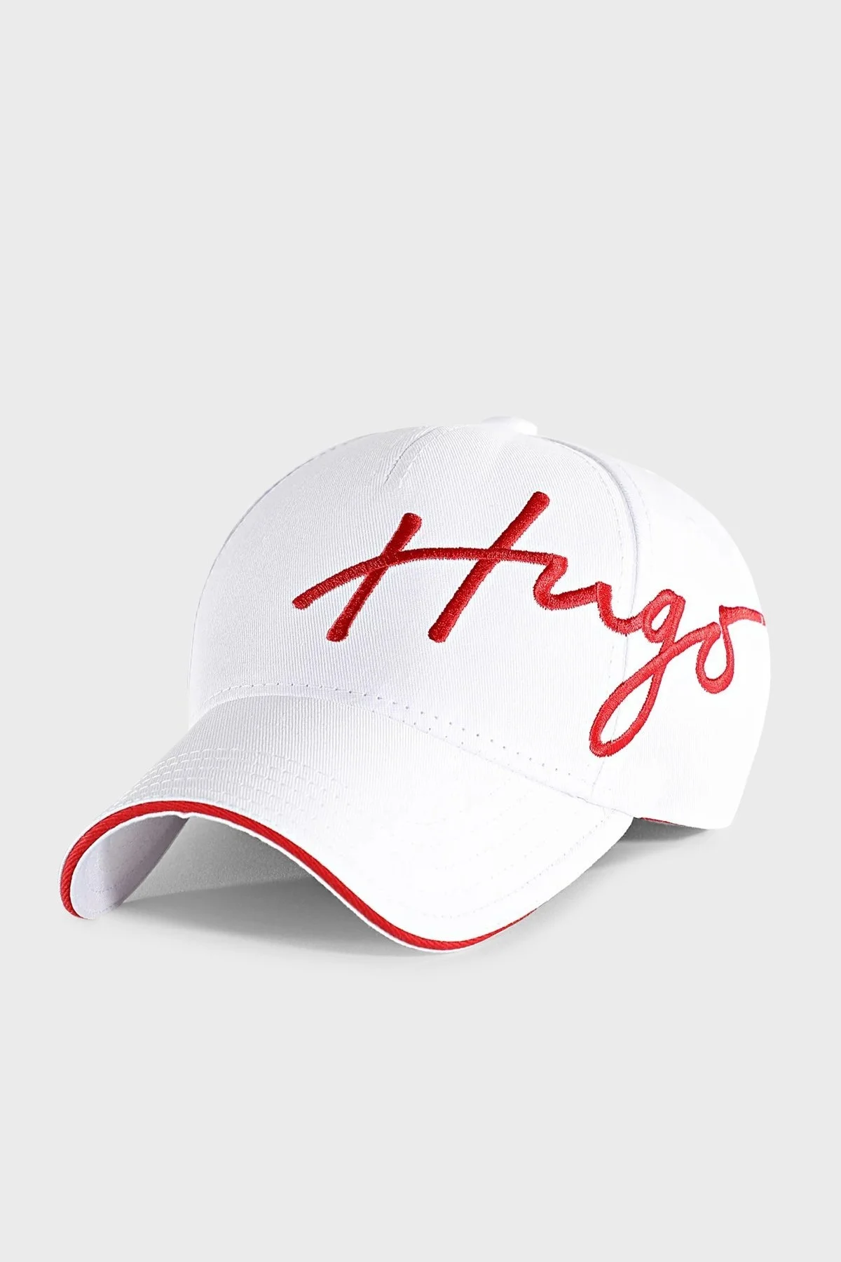 Hugo Logo İşlemeli Pamuklu Erkek Şapka 50484571 100 BEYAZ - 1