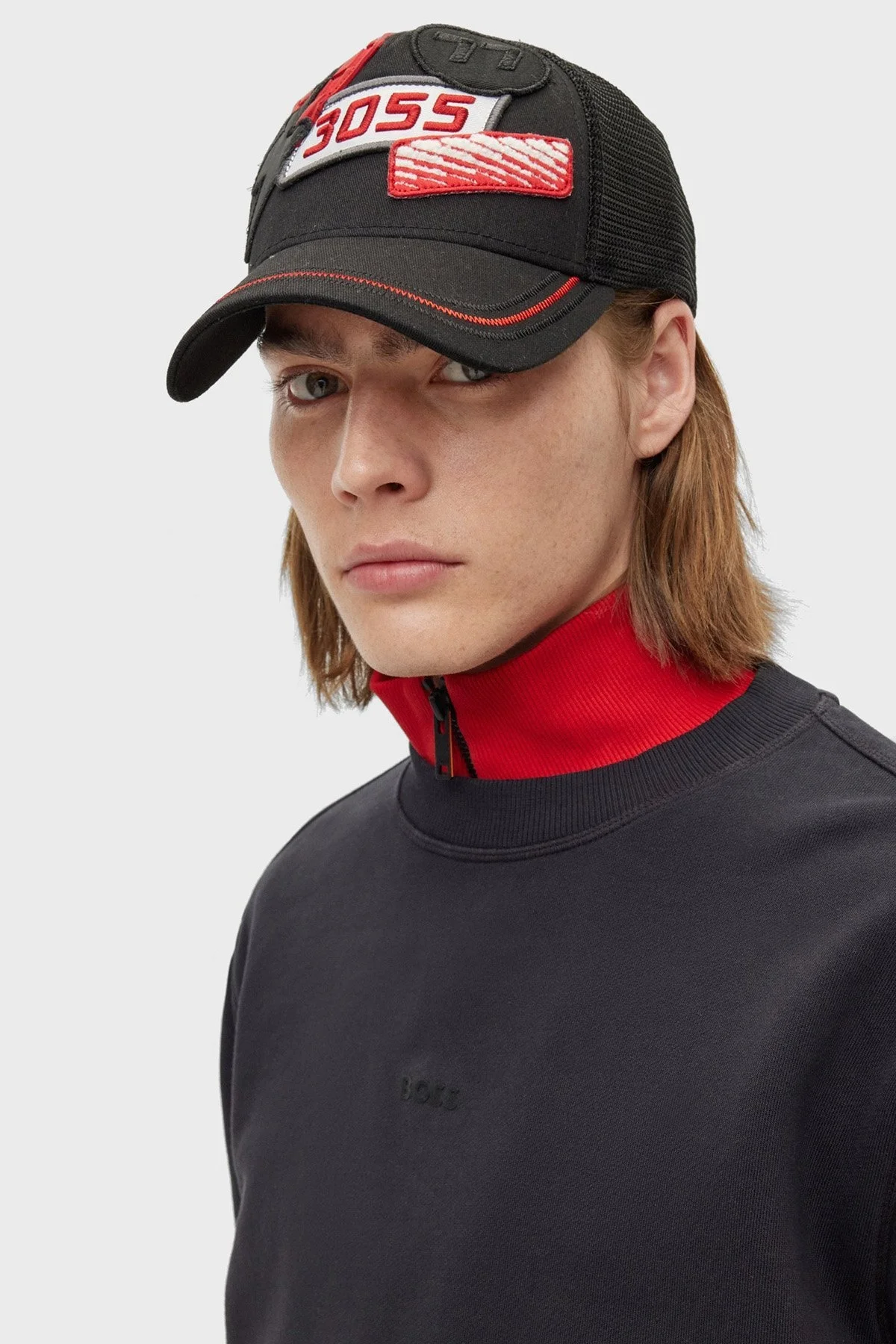 Hugo Logo Yamalı Pamuklu Erkek Şapka 50495368 001 SİYAH - 2