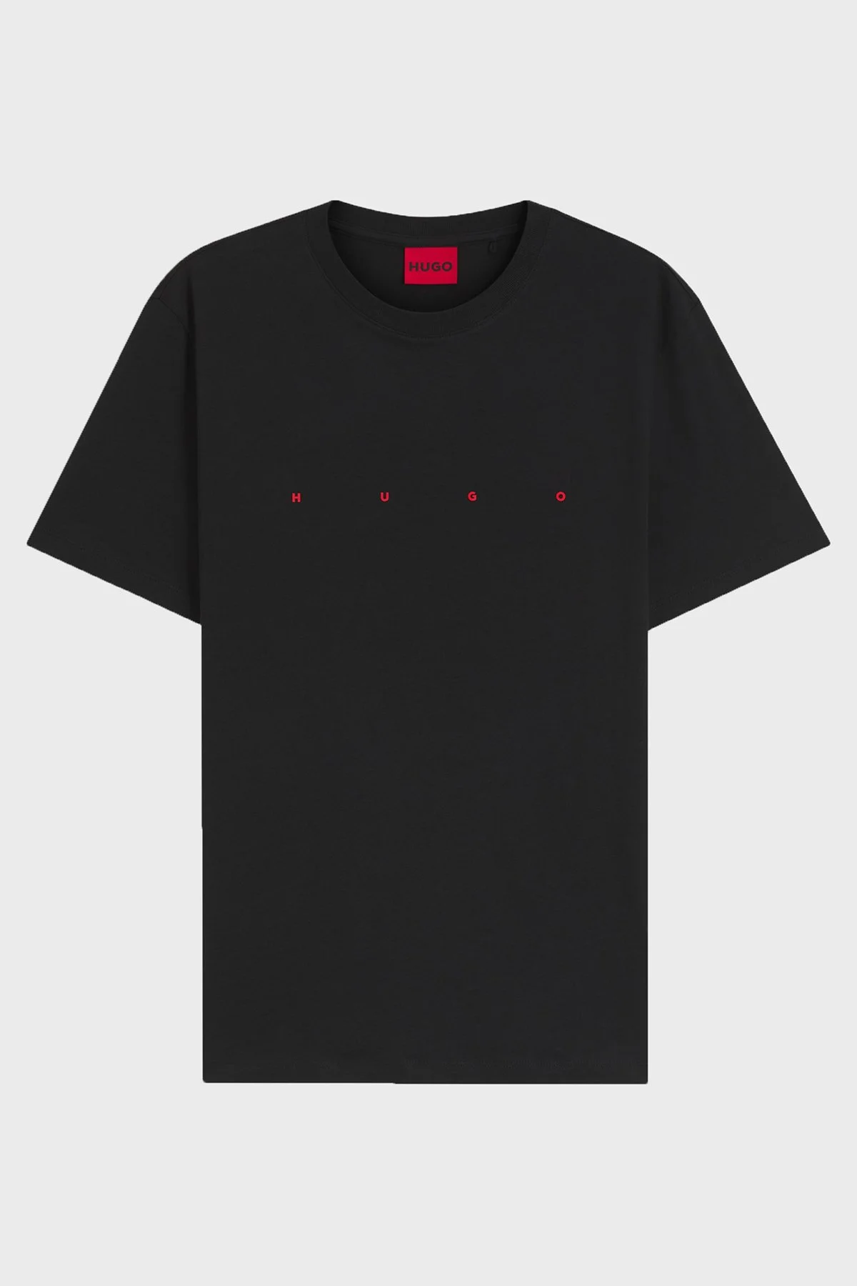 Hugo Logolu % 100 Pamuk Bisiklet Yaka Erkek T Shirt 50566086 001 Siyah - 5