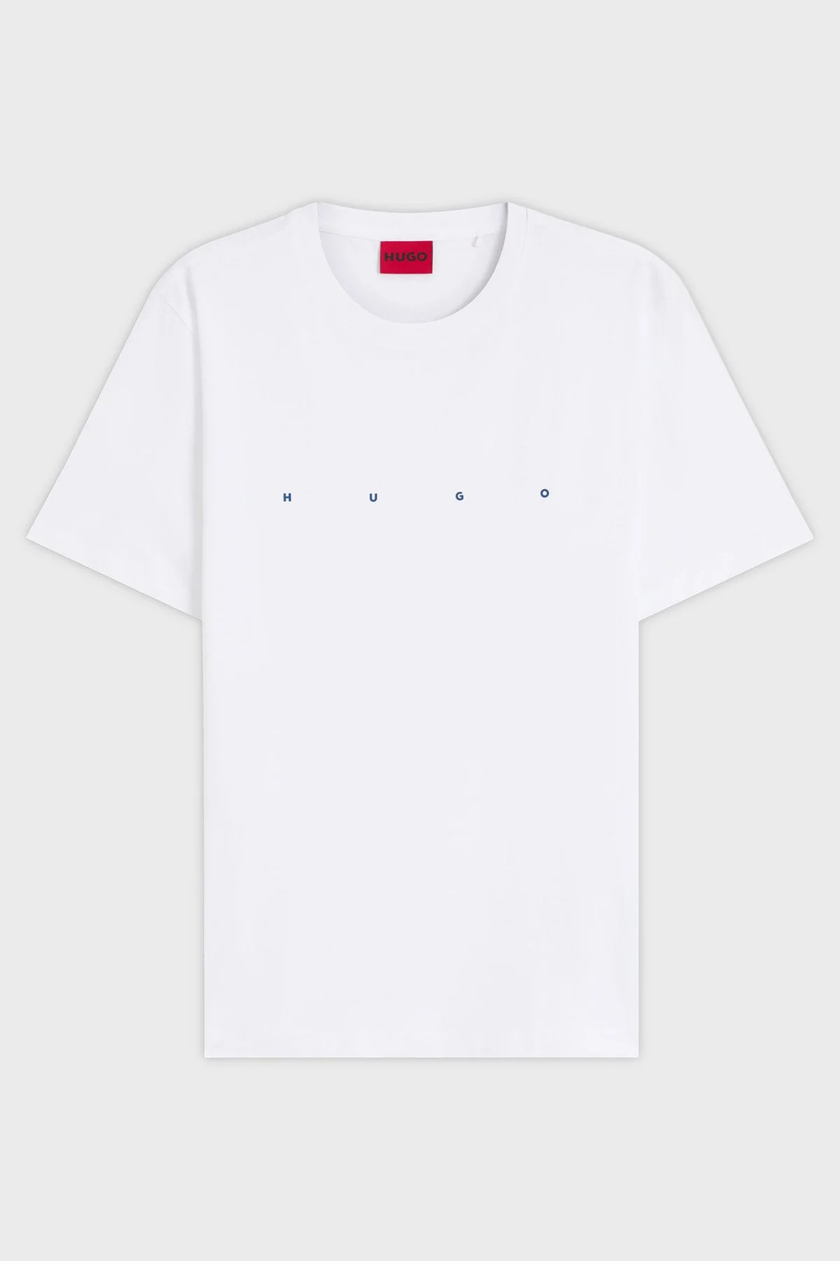 Hugo Logolu % 100 Pamuk Bisiklet Yaka Erkek T Shirt 50566086 100 Beyaz - 5