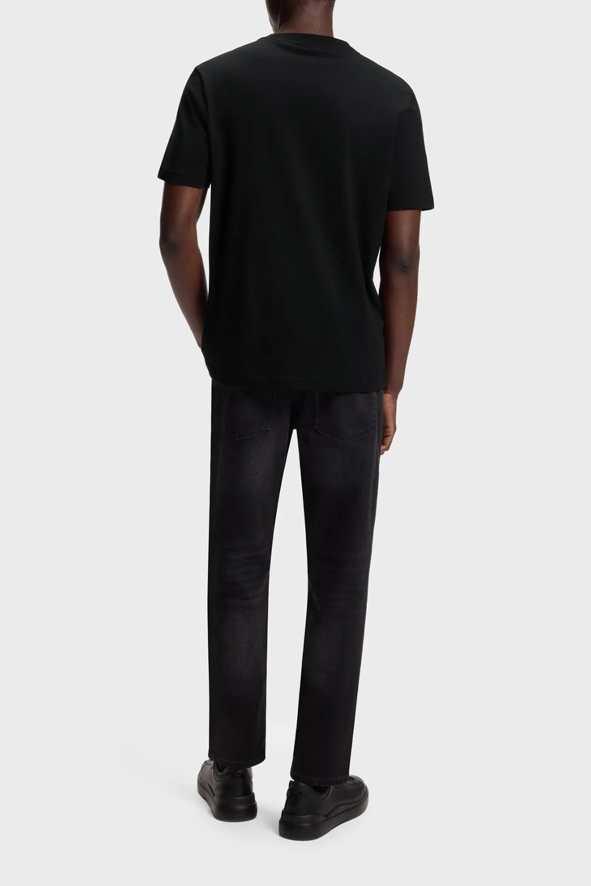 Hugo Logolu % 100 Pamuk Regular Fit Bisiklet Yaka Erkek T Shirt 50553124 001 SİYAH - 2