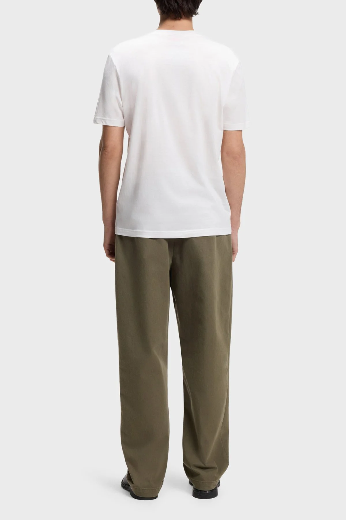 Hugo Logolu % 100 Pamuk Regular Fit Bisiklet Yaka Erkek T Shirt 50553124 102 BEYAZ - 3