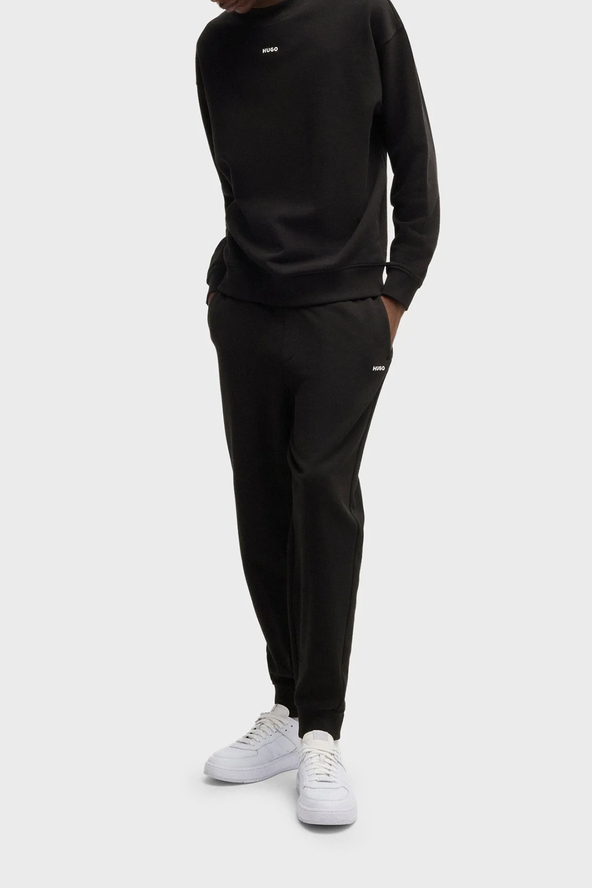 Hugo Logolu % 100 Pamuk Relaxed Fit Bisiklet Yaka Erkek Sweat 50525892 001 SİYAH - 2