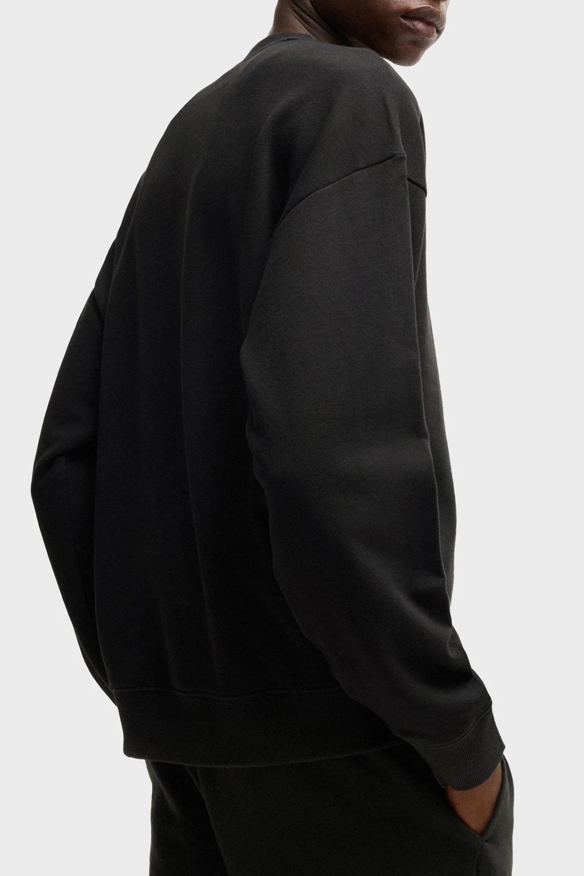 Hugo Logolu % 100 Pamuk Relaxed Fit Bisiklet Yaka Erkek Sweat 50525892 001 SİYAH - 3