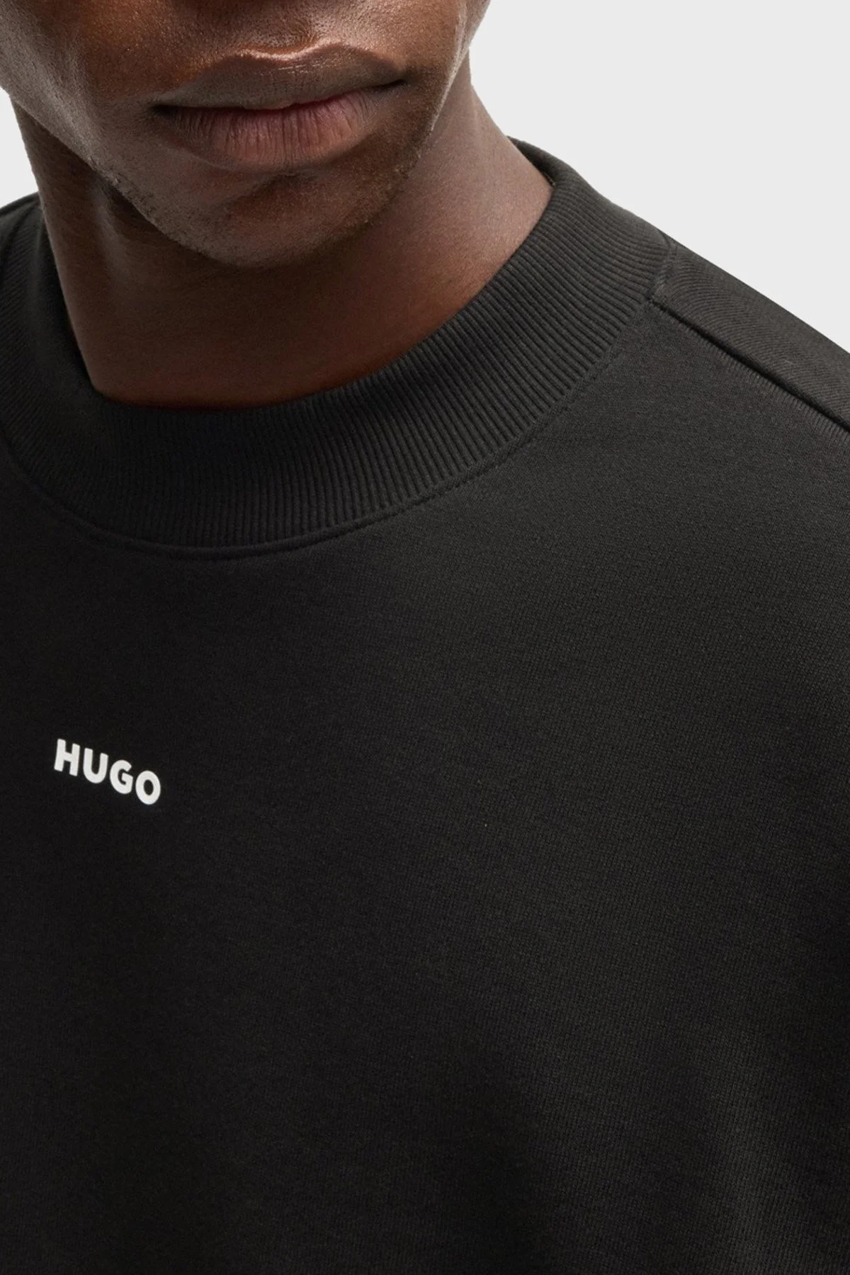 Hugo Logolu % 100 Pamuk Relaxed Fit Bisiklet Yaka Erkek Sweat 50525892 001 SİYAH - 4